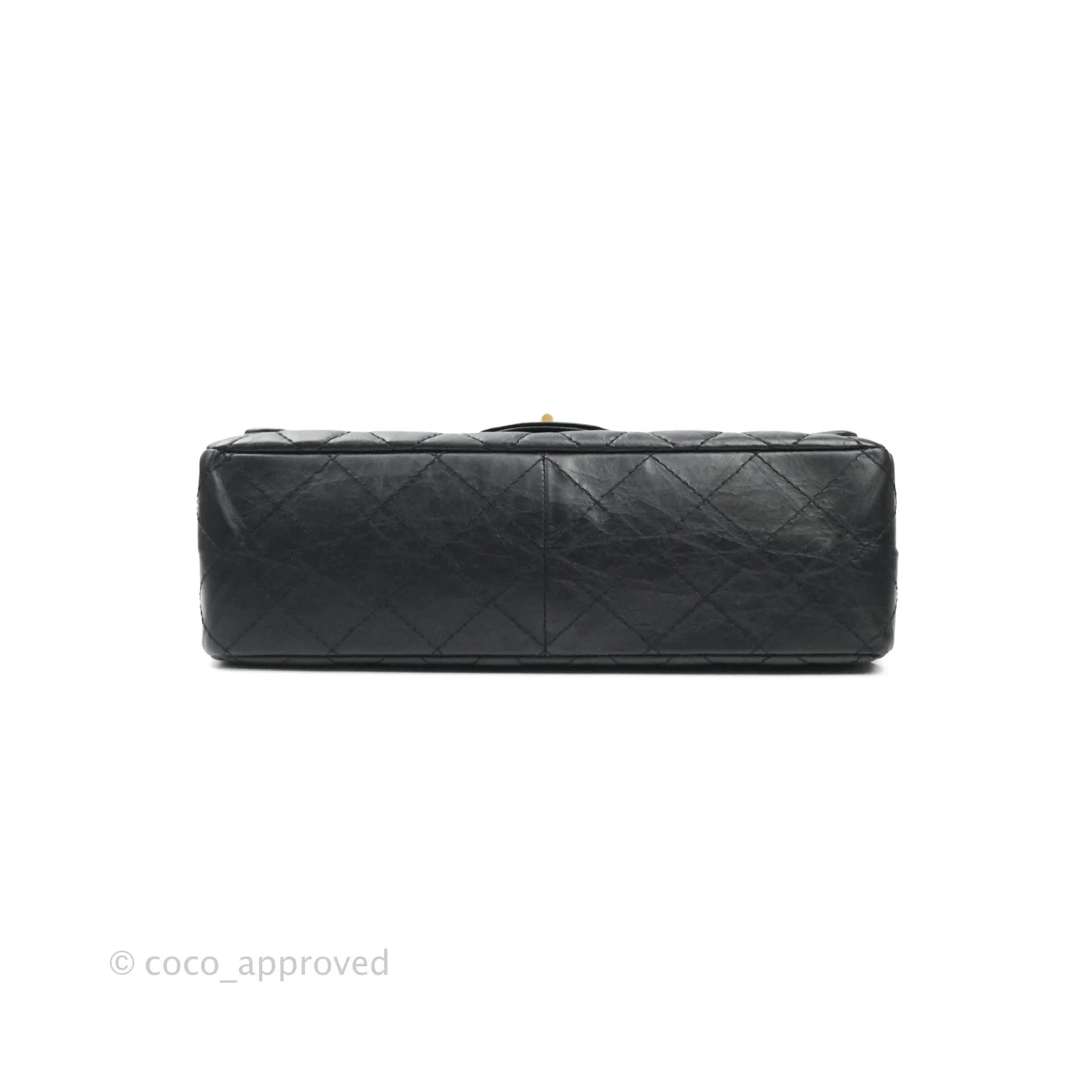 Chanel Reissue Quilted Aged Calfskin Black Aged Gold Hardware 227