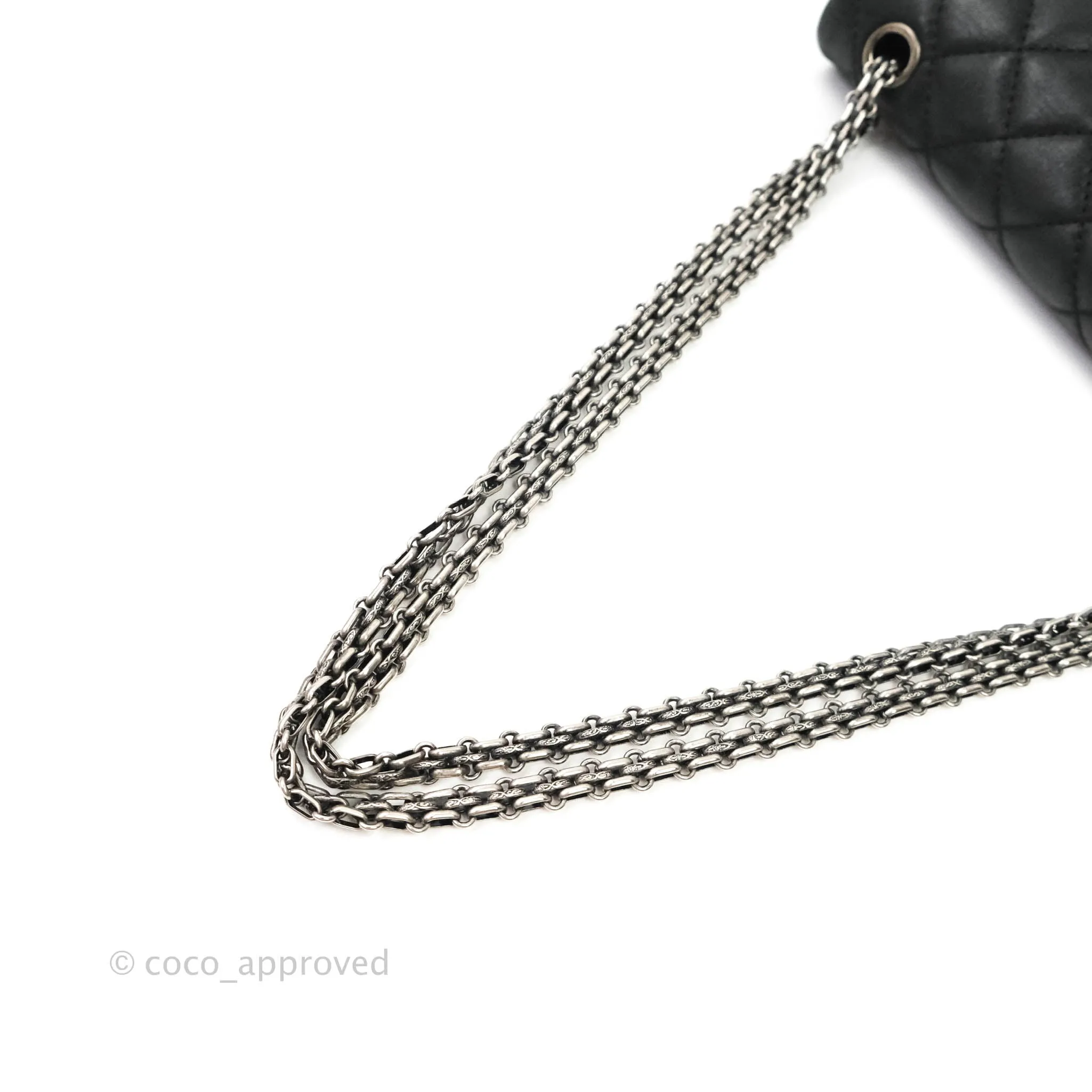 Chanel Reissue Quilted Aged Calfskin Black Ruthenium Hardware 226