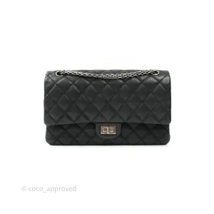 Chanel Reissue Quilted Aged Calfskin Black Ruthenium Hardware 226