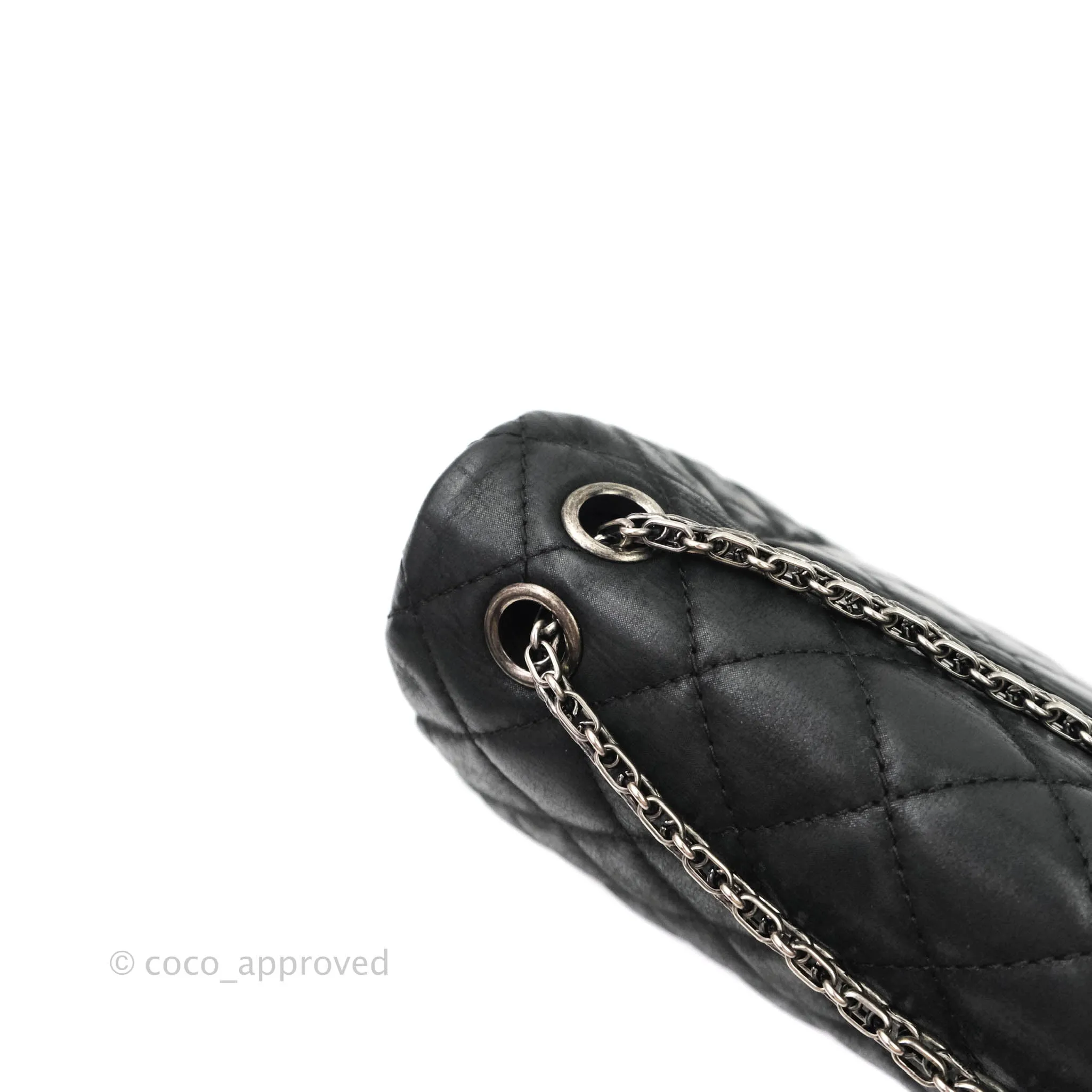 Chanel Reissue Quilted Aged Calfskin Black Ruthenium Hardware 226