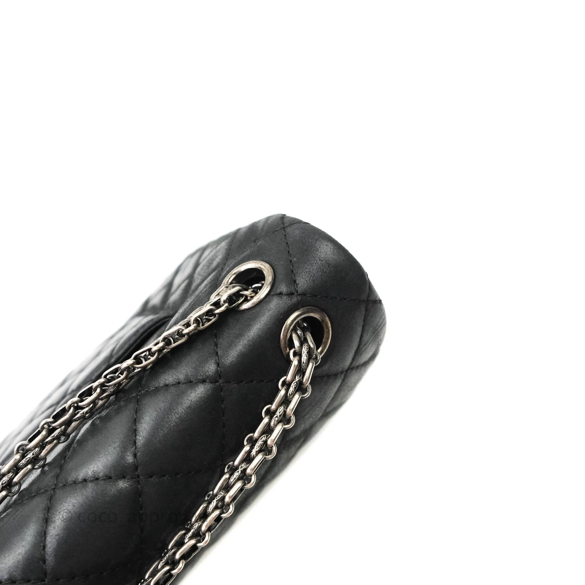 Chanel Reissue Quilted Aged Calfskin Black Ruthenium Hardware 226