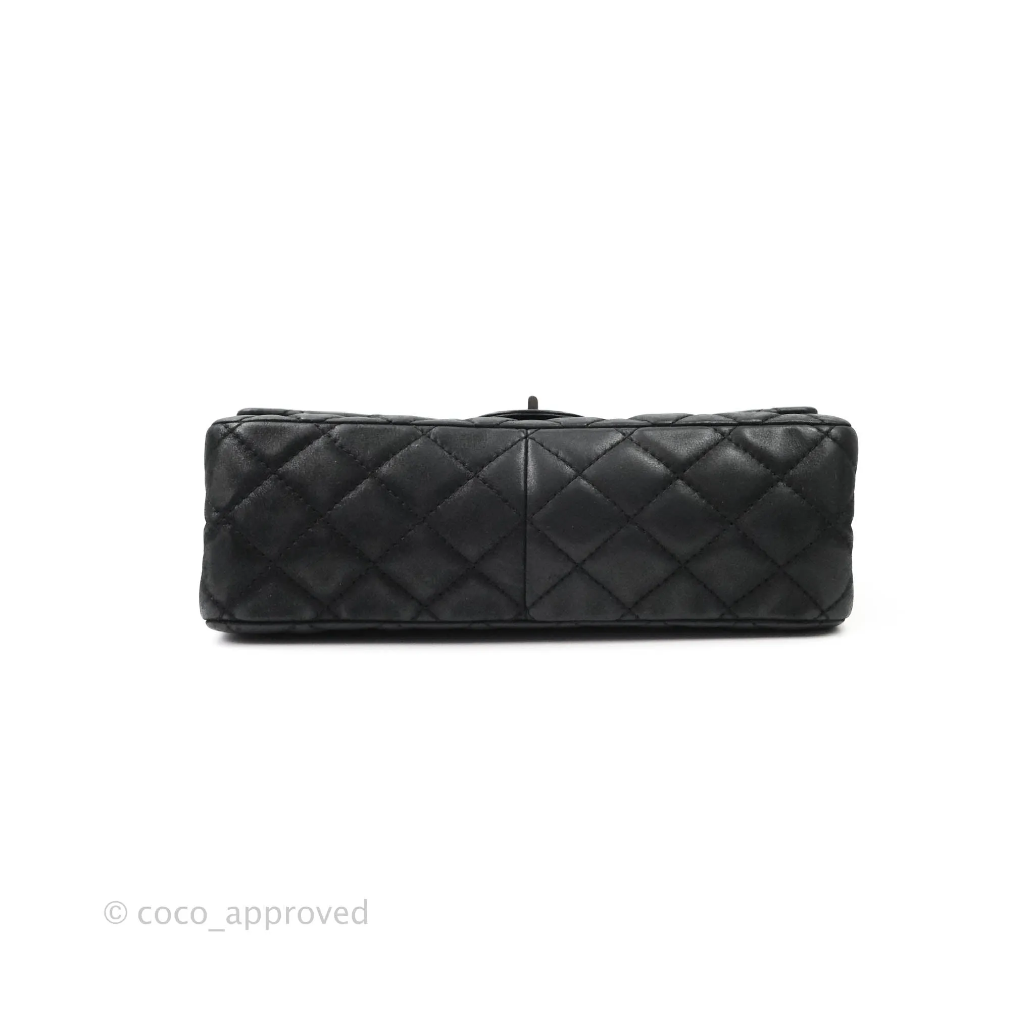 Chanel Reissue Quilted Aged Calfskin Black Ruthenium Hardware 226