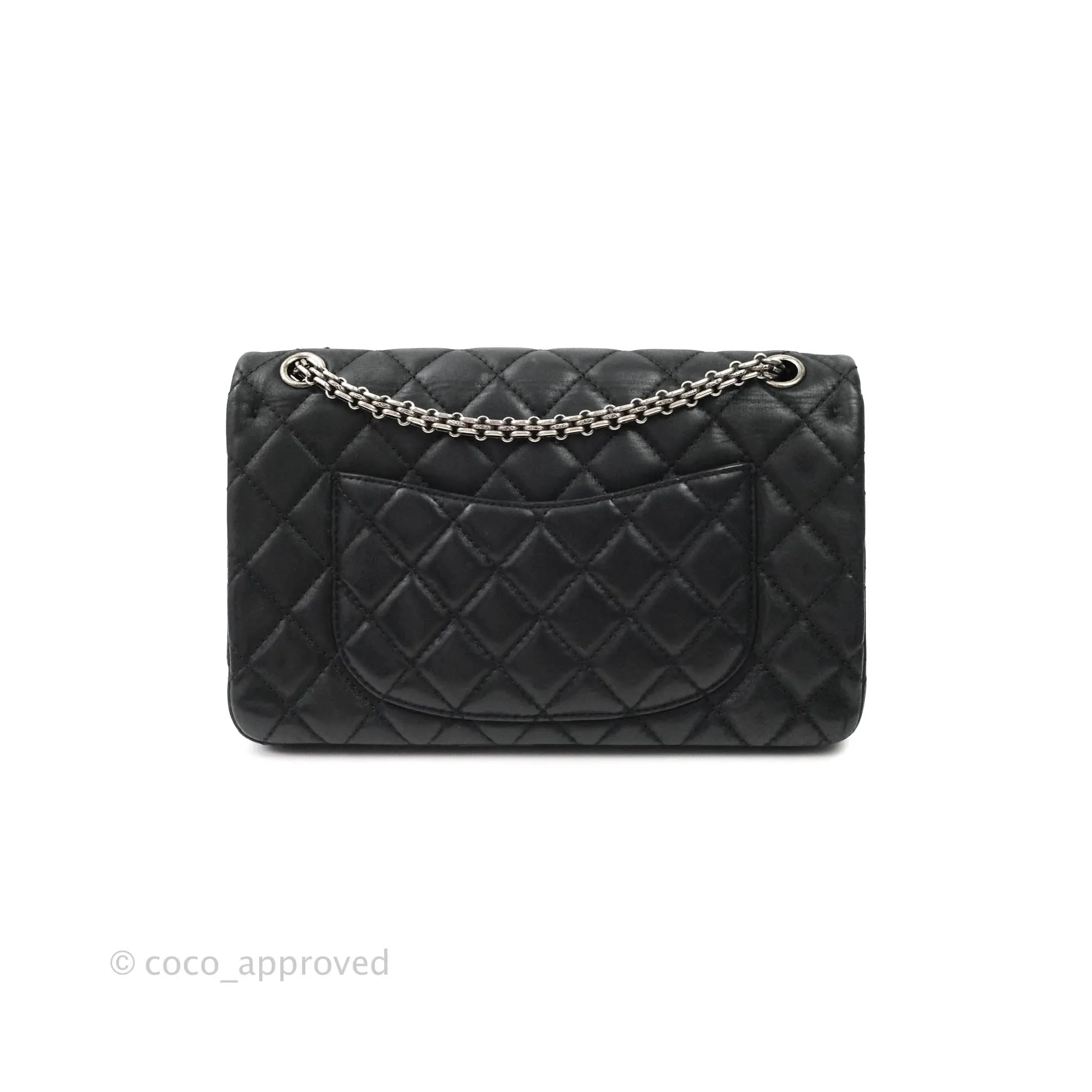 Chanel Reissue Quilted Aged Calfskin Black Ruthenium Hardware 226