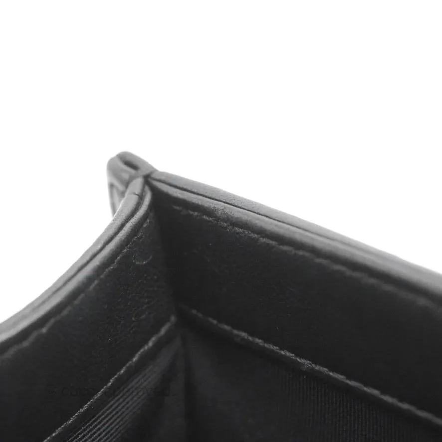 Chanel Small Boy Black Lambskin Aged Gold Hardware