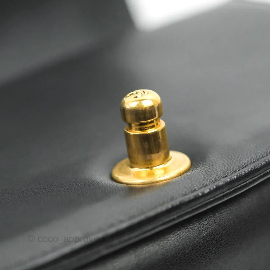 Chanel Small Boy Black Lambskin Aged Gold Hardware