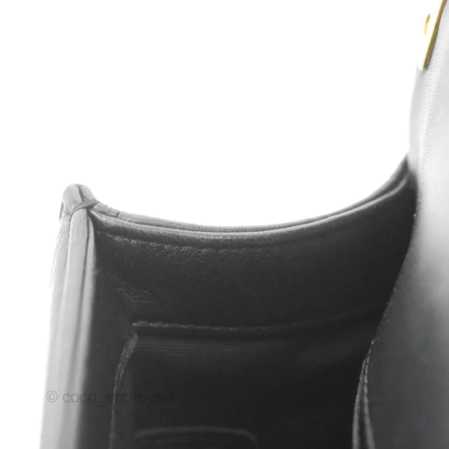 Chanel Small Boy Black Lambskin Aged Gold Hardware