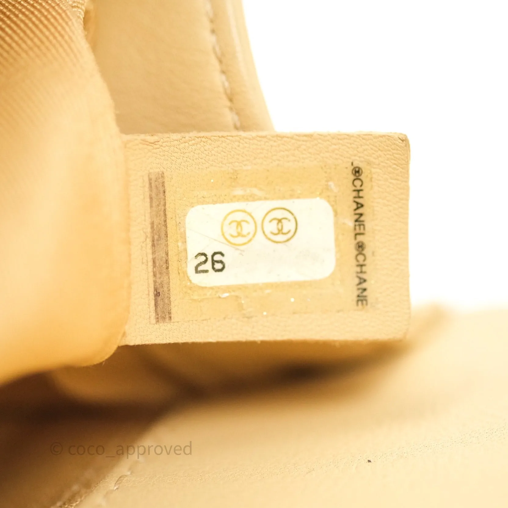 Chanel Small Boy Quilted Beige Calfskin Ruthenium Hardware
