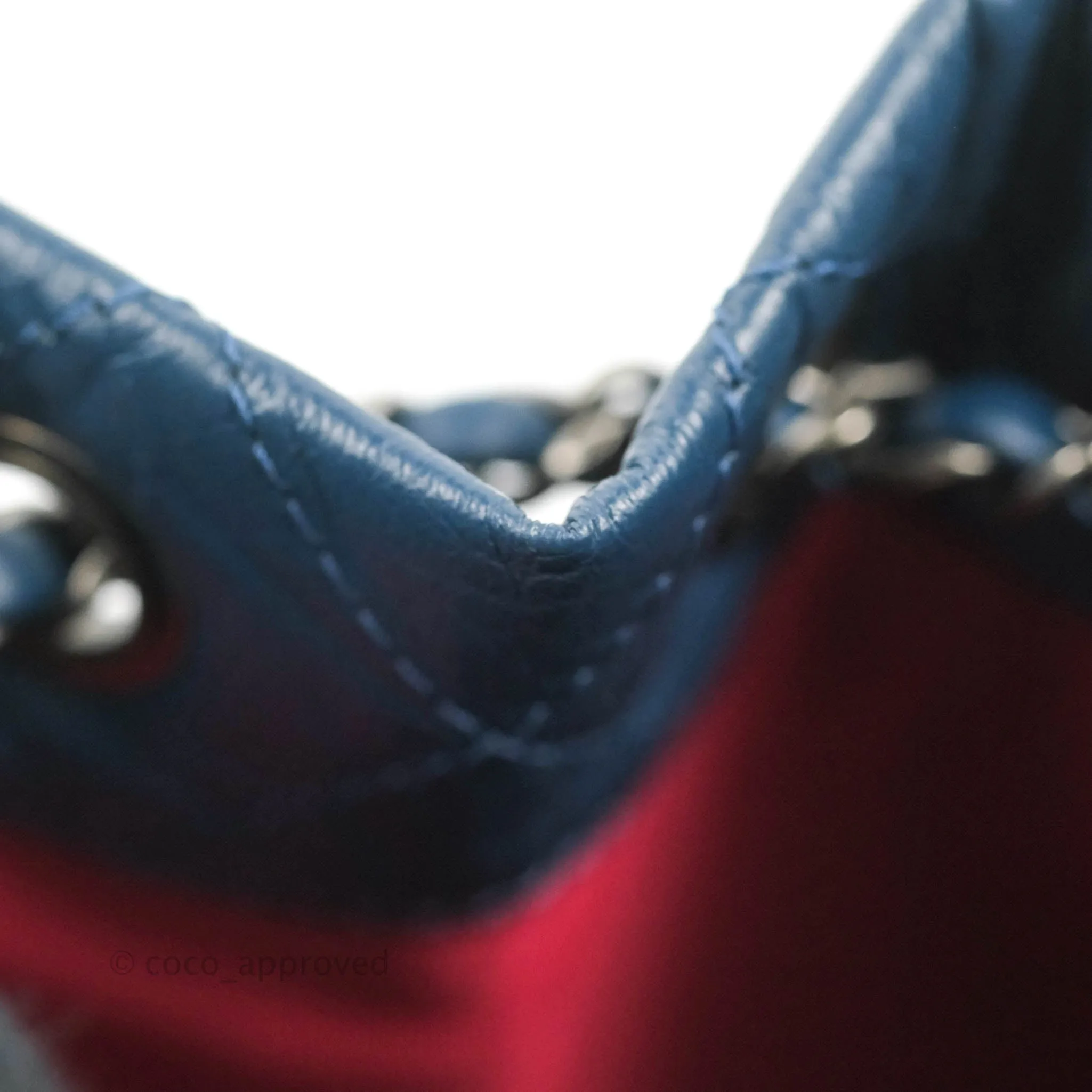 Chanel Small Gabrielle Backpack Navy Aged Calfskin