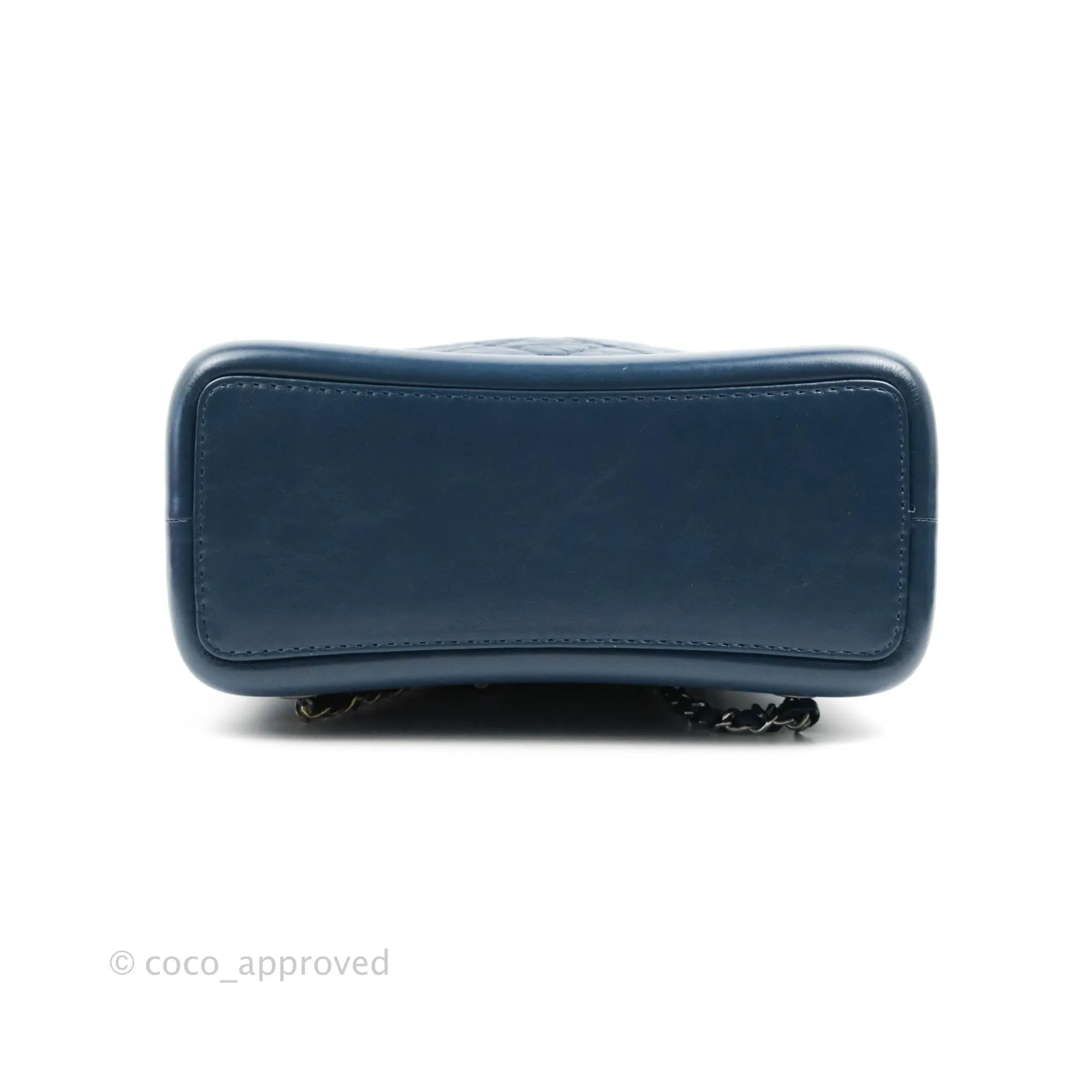 Chanel Small Gabrielle Backpack Navy Aged Calfskin