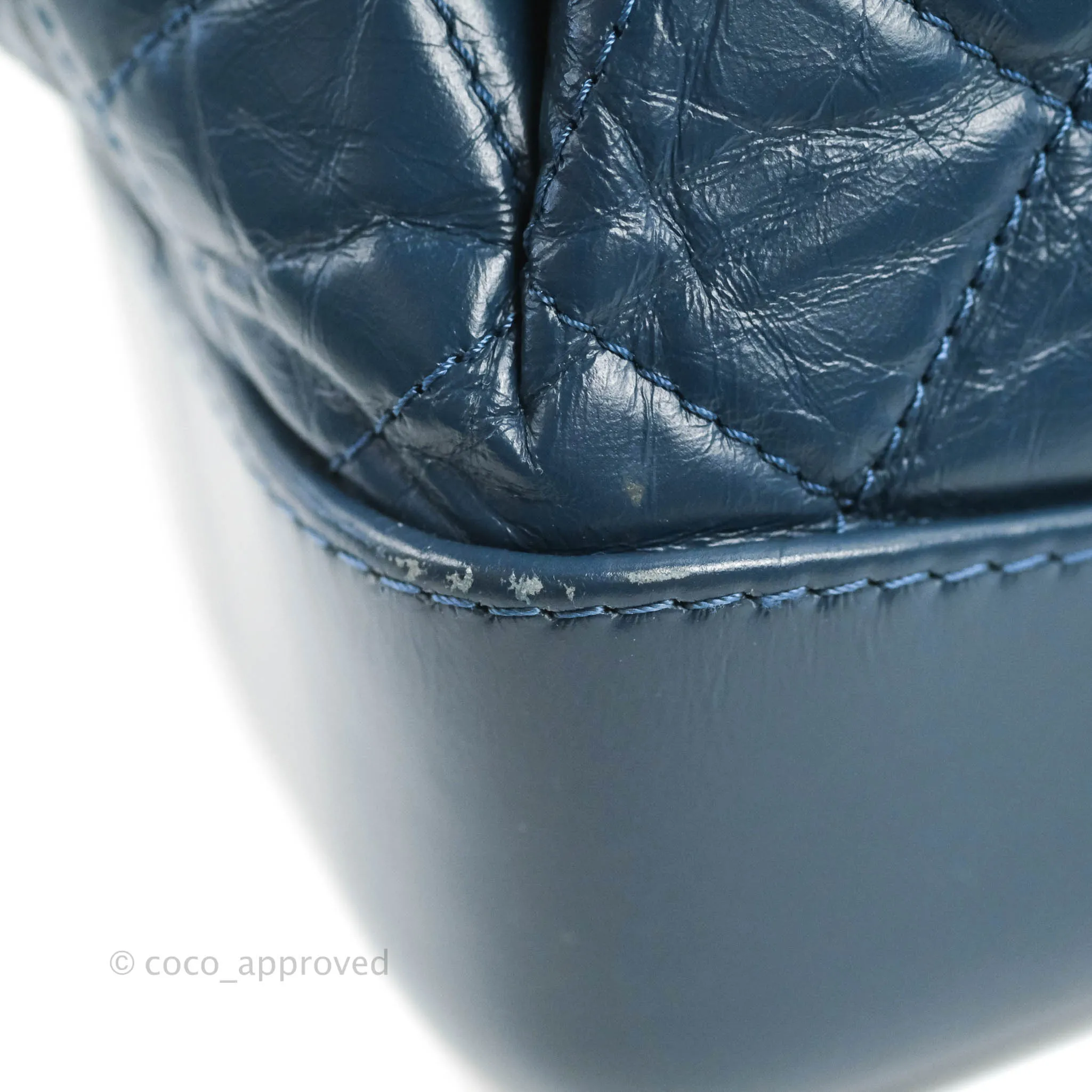 Chanel Small Gabrielle Backpack Navy Aged Calfskin
