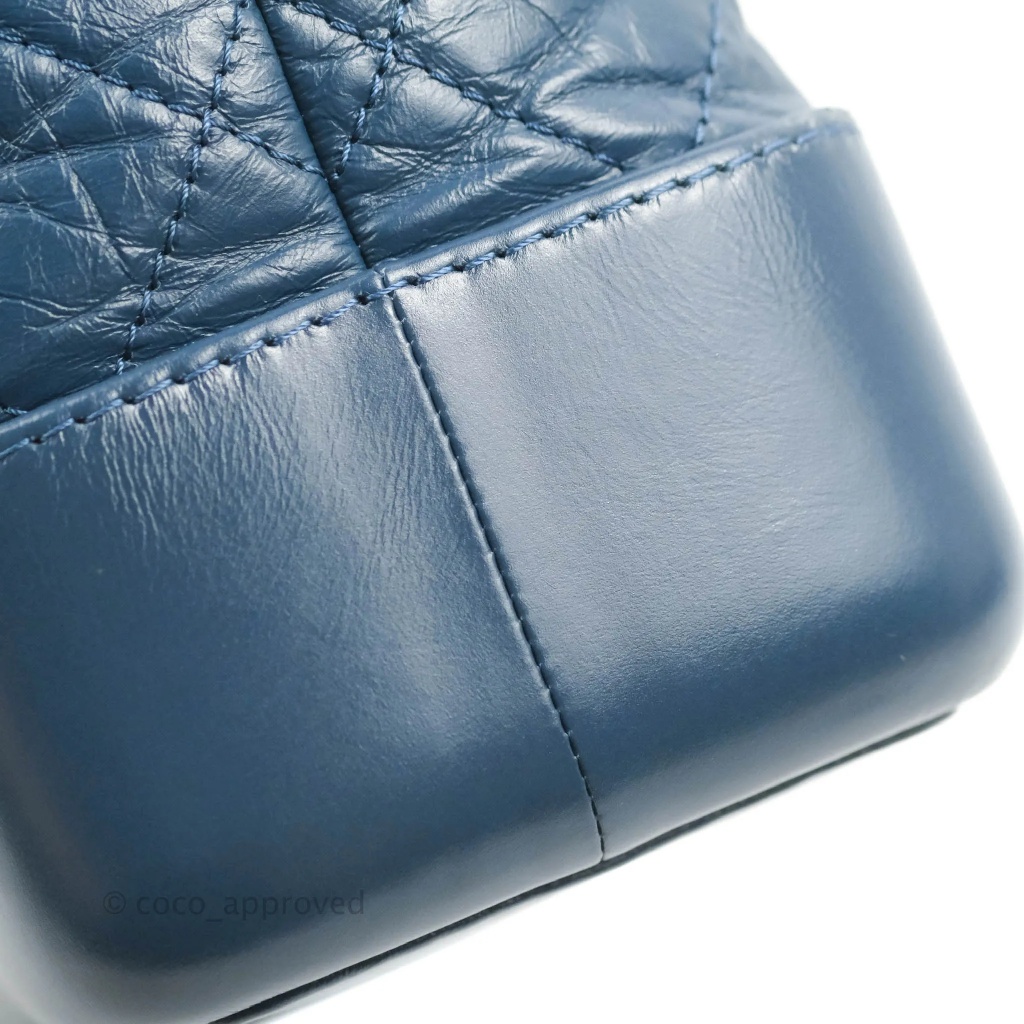 Chanel Small Gabrielle Backpack Navy Aged Calfskin