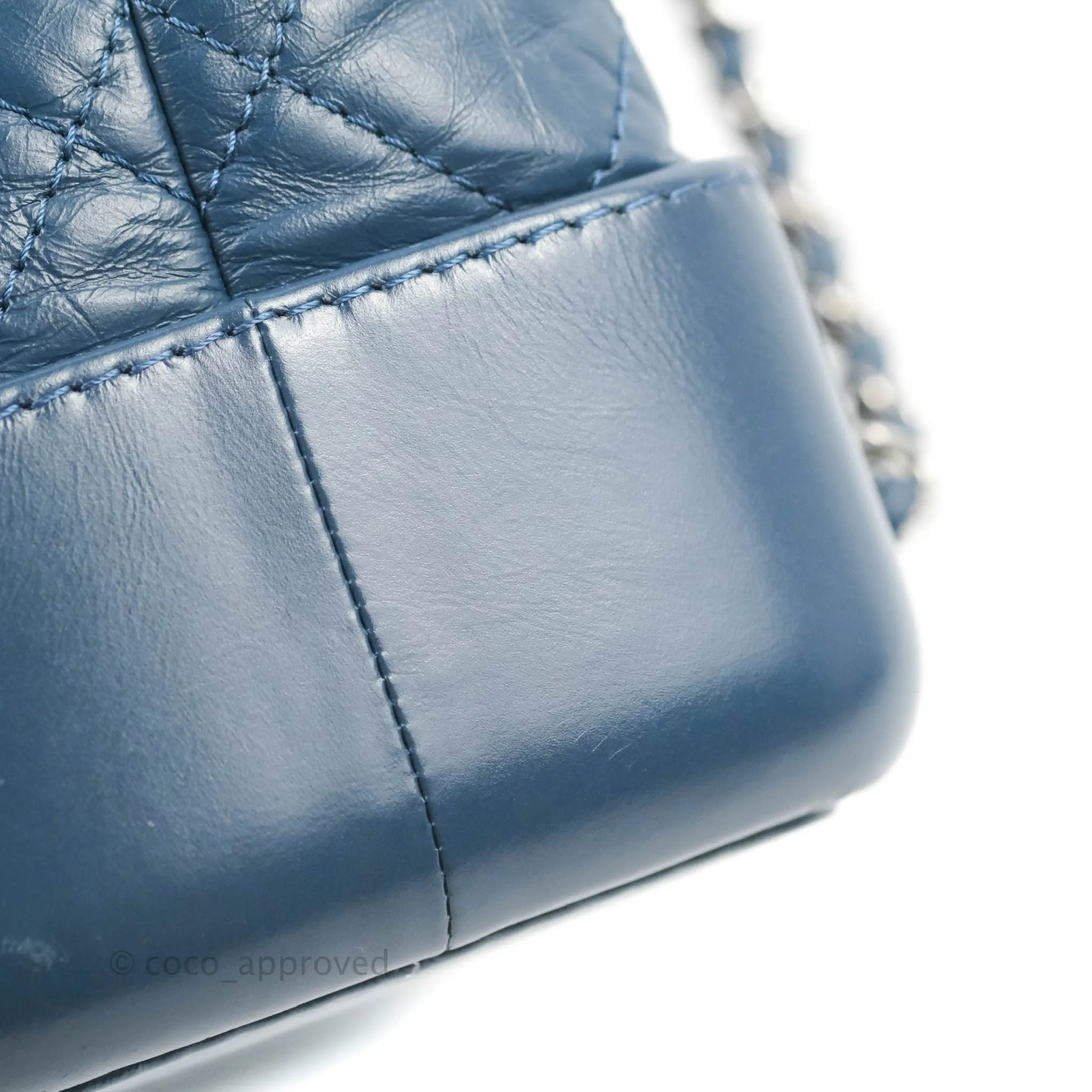 Chanel Small Gabrielle Backpack Navy Aged Calfskin