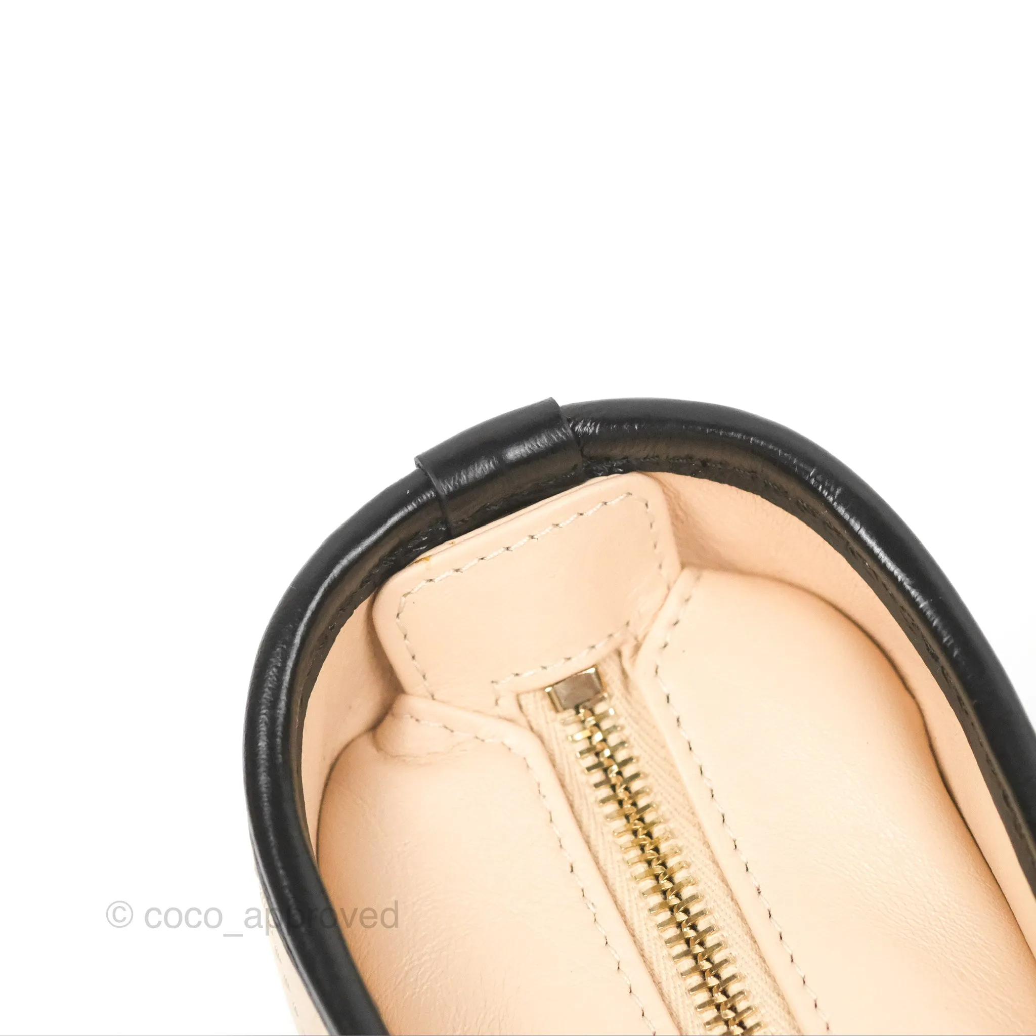 Chanel Small Gabrielle Hobo Quilted Beige Black Aged Calfskin