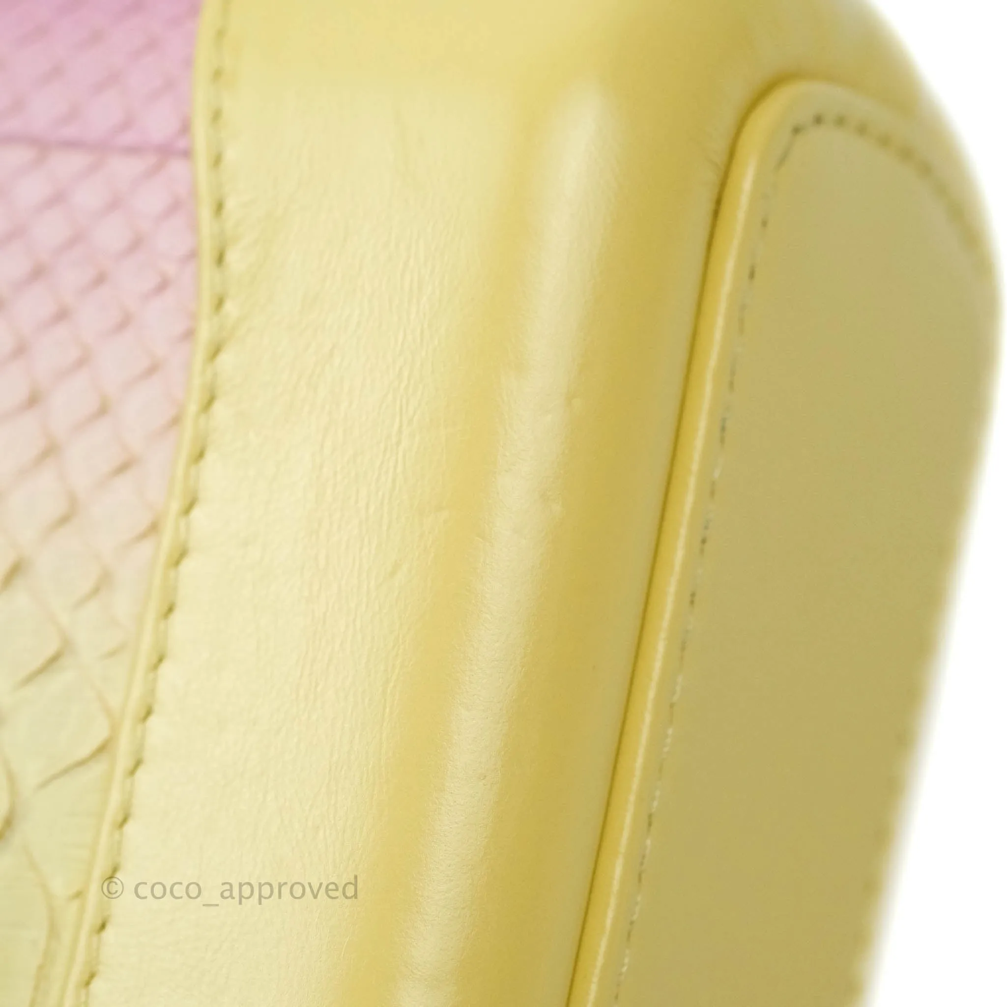 Chanel Small Gabrielle Hobo Yellow Python Mixed Hardware