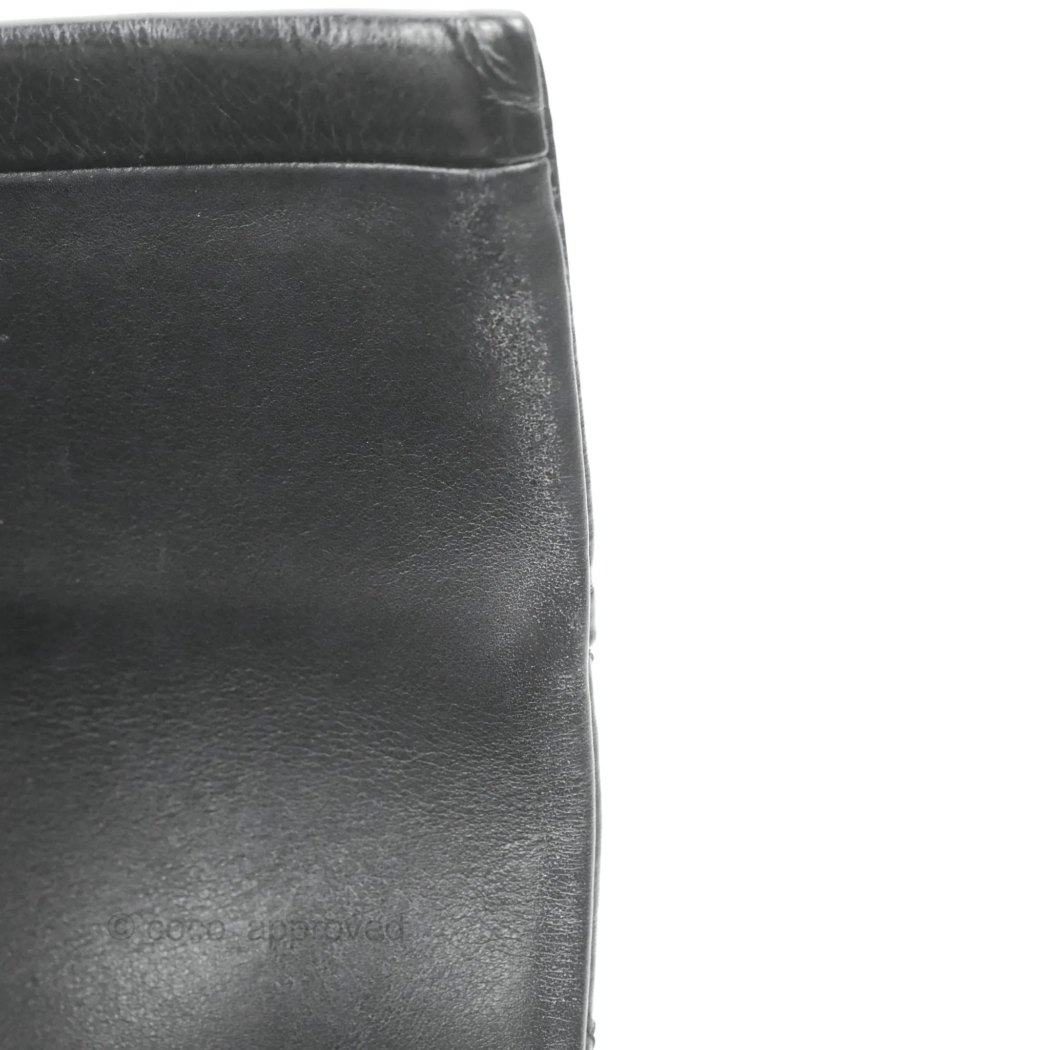 Chanel Soft Elegance Flap Bag Calfskin Black Aged Gold Hardware