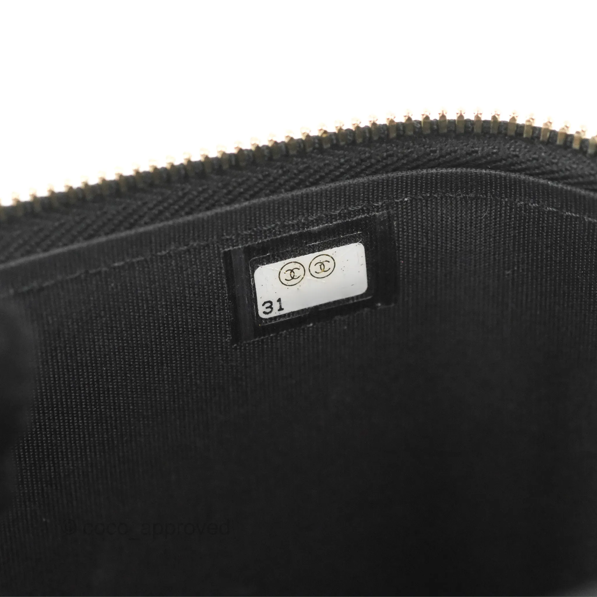 Chanel Vanity Rectangular Top Handle Black Lambskin Gold Hardware