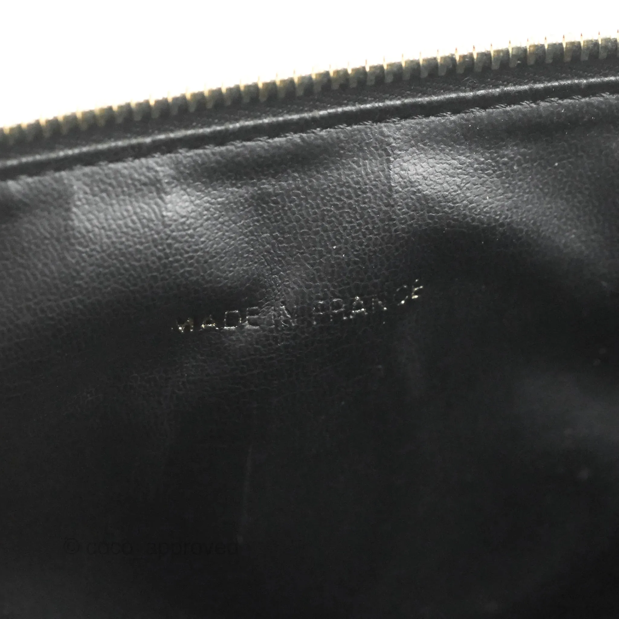 Chanel Vintage Vanity Case Black Caviar Gold Hardware