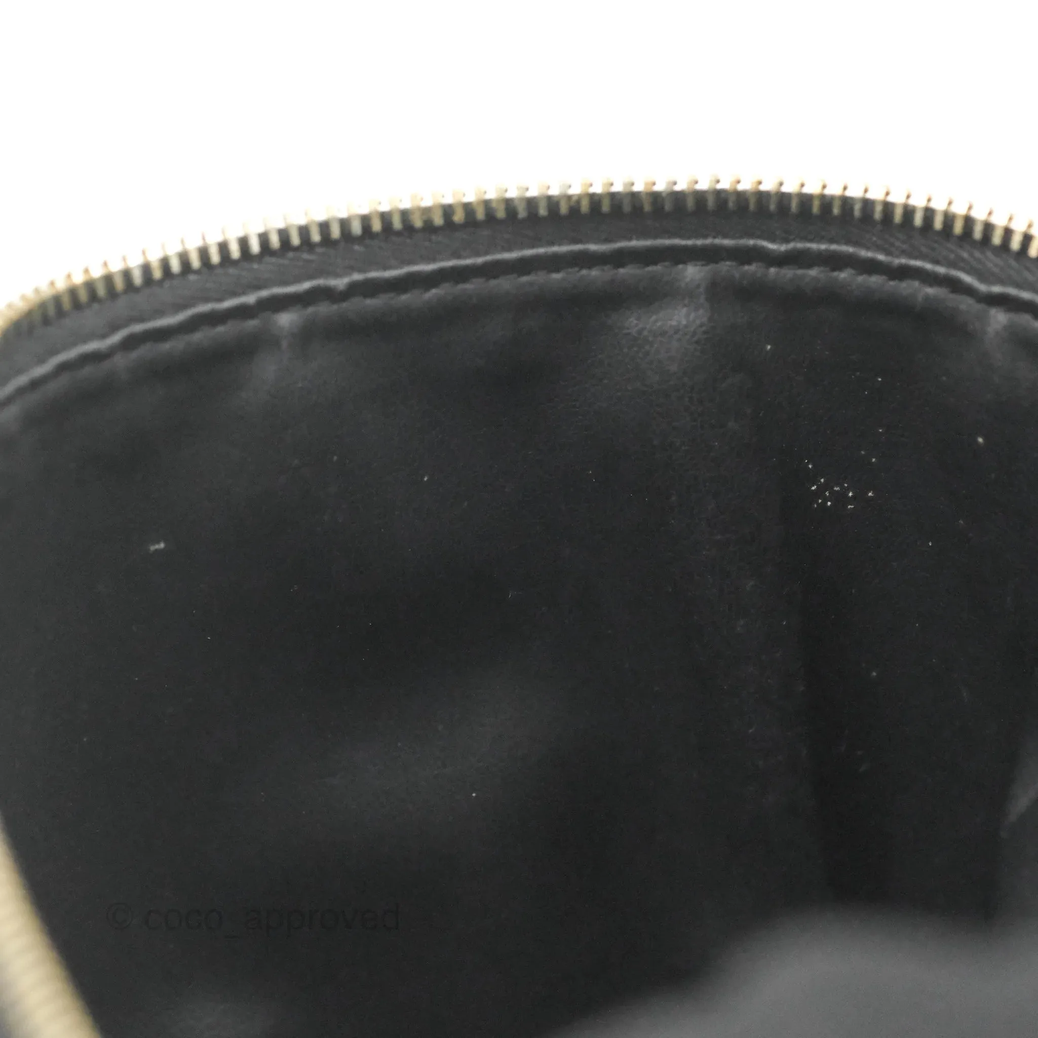 Chanel Vintage Vanity Case Black Caviar Gold Hardware
