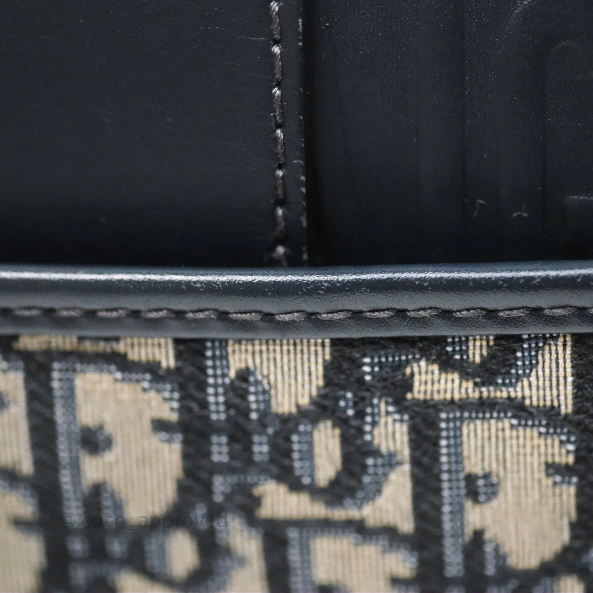 Christian Dior 30 Montaigne Bag Blue Dior Oblique Jacquard Gold Hardware