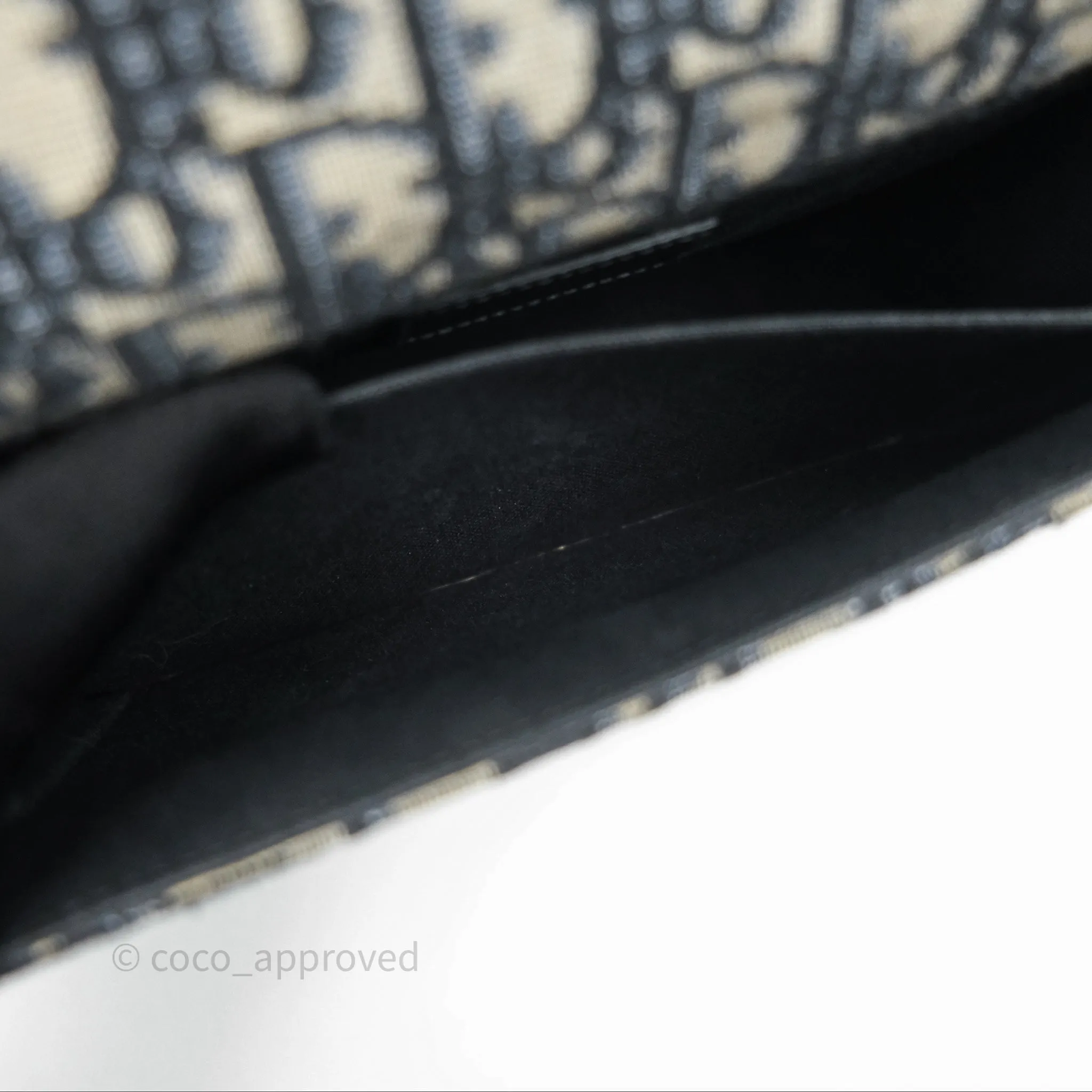 Christian Dior 30 Montaigne Bag Blue Dior Oblique Jacquard Gold Hardware