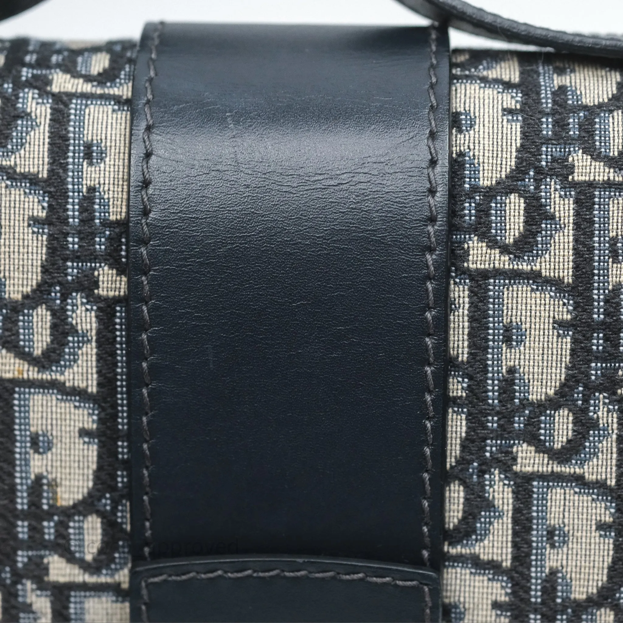 Christian Dior 30 Montaigne Bag Blue Dior Oblique Jacquard Gold Hardware