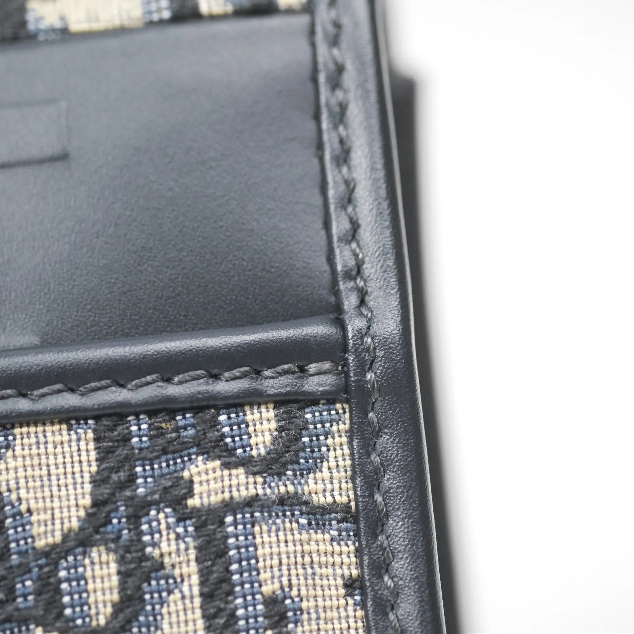 Christian Dior 30 Montaigne Chain Bag Blue Dior Oblique Jacquard