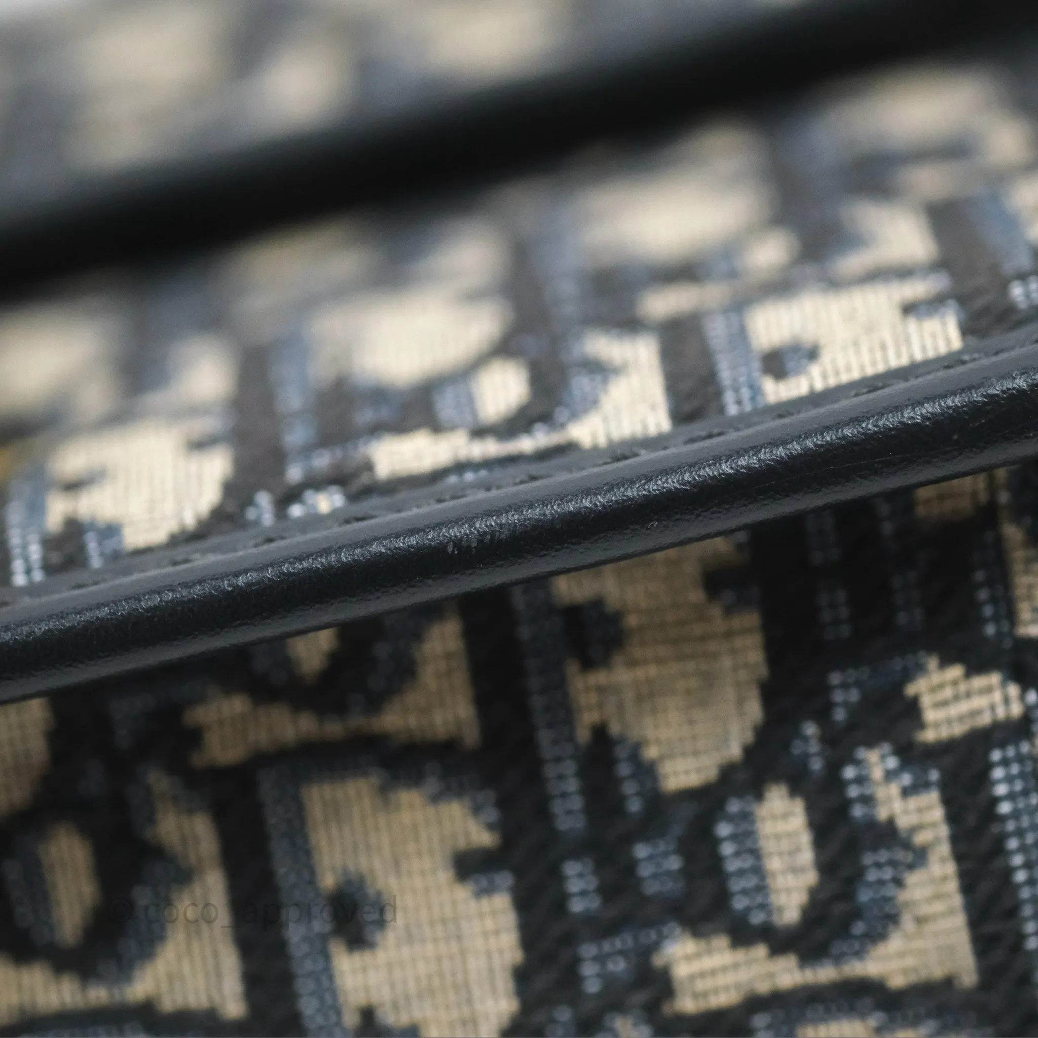Christian Dior 30 Montaigne with Chain Blue Dior Oblique Jacquard