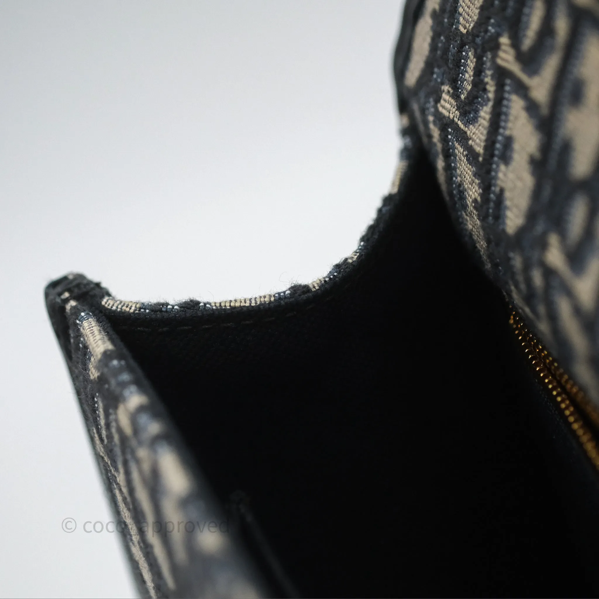 Christian Dior 30 Montaigne with Chain Blue Dior Oblique Jacquard