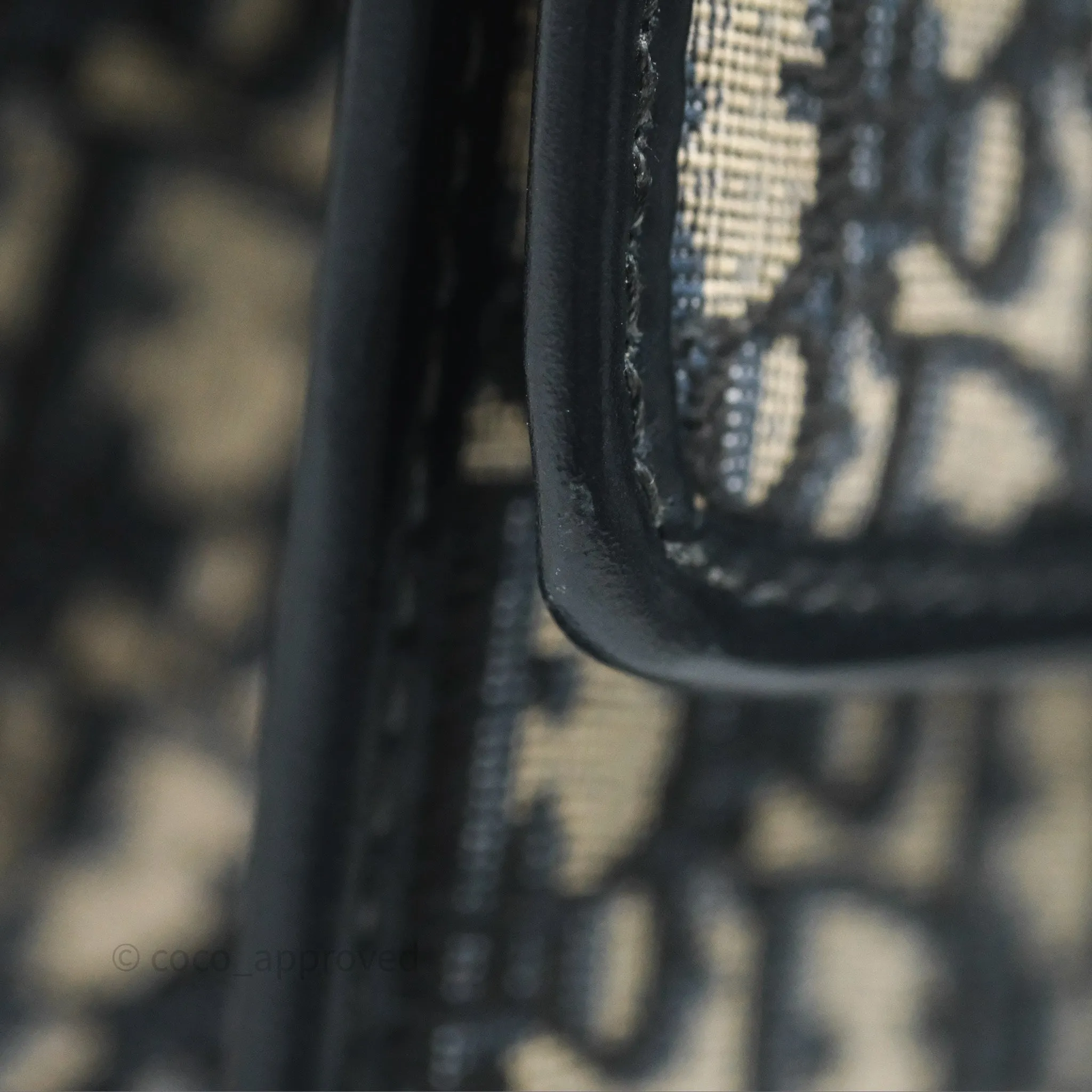 Christian Dior 30 Montaigne with Chain Blue Dior Oblique Jacquard