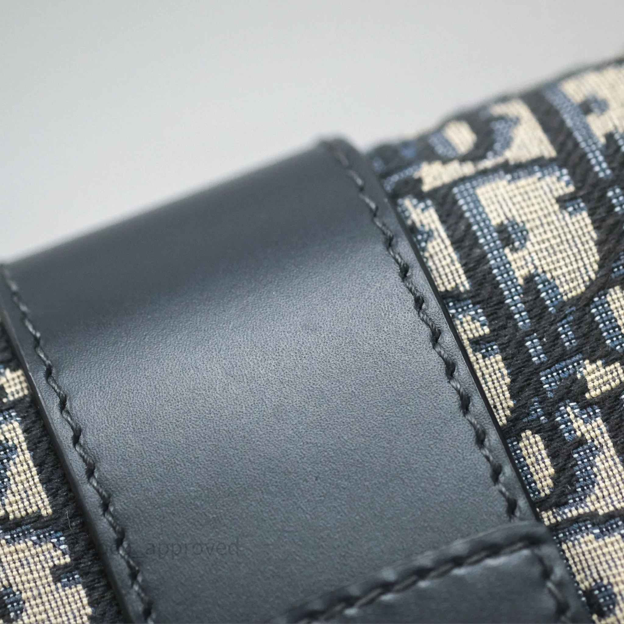Christian Dior 30 Montaigne with Chain Blue Dior Oblique Jacquard