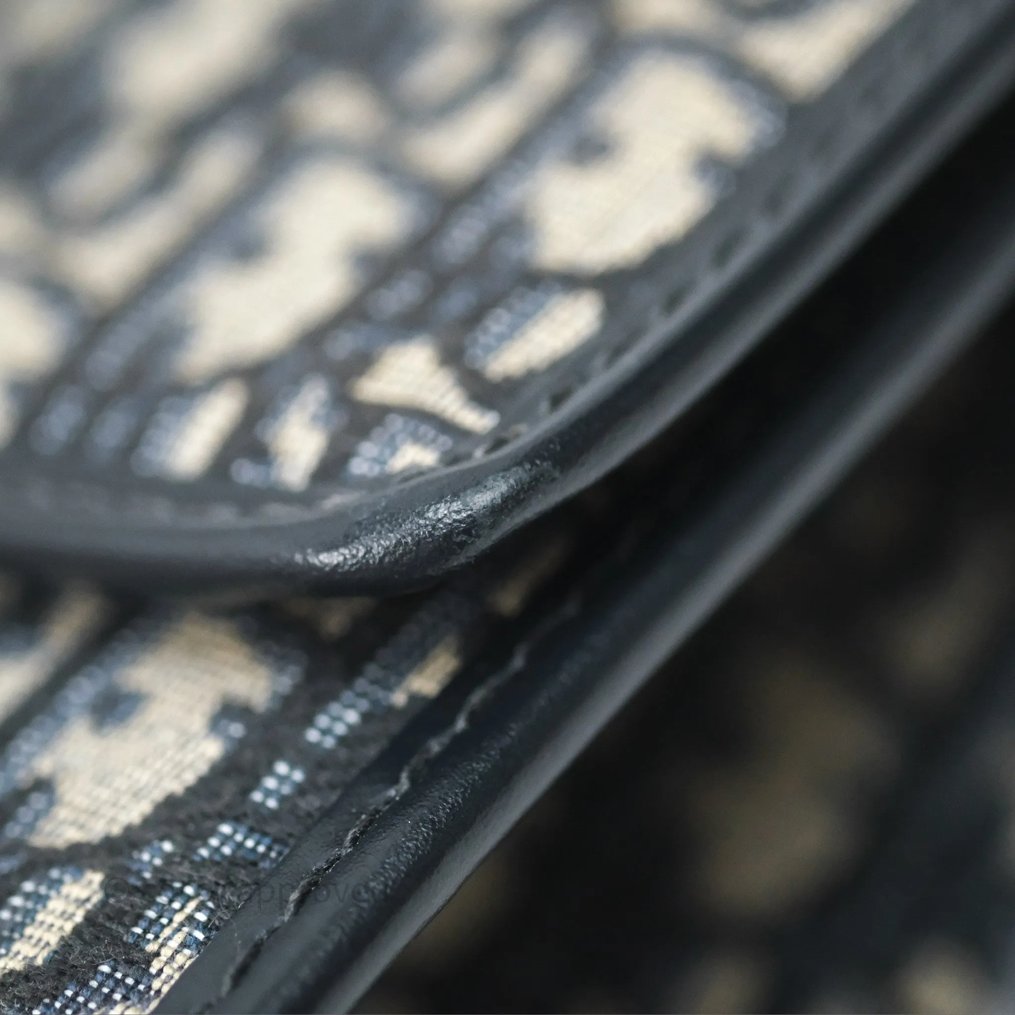 Christian Dior 30 Montaigne with Chain Blue Dior Oblique Jacquard