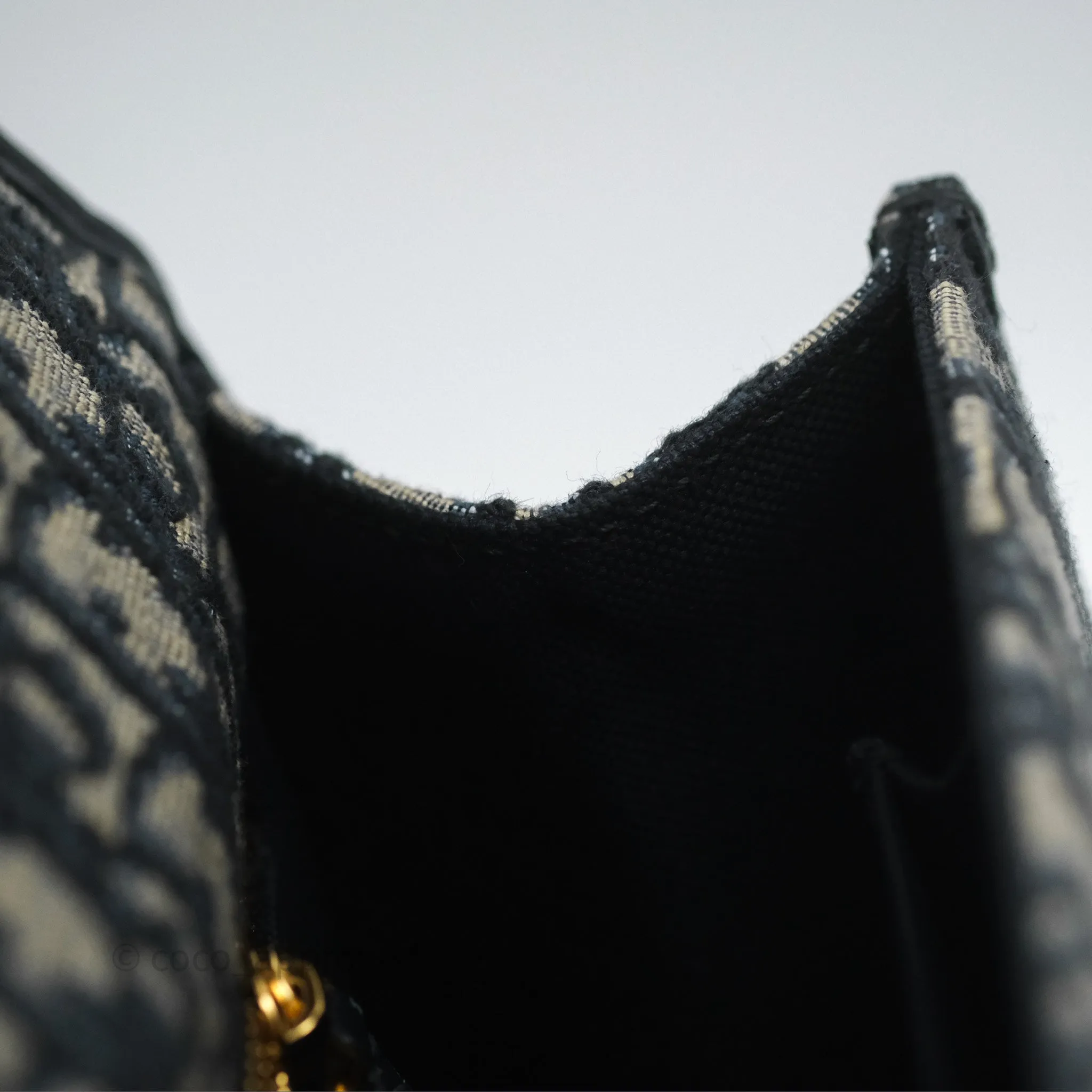 Christian Dior 30 Montaigne with Chain Blue Dior Oblique Jacquard