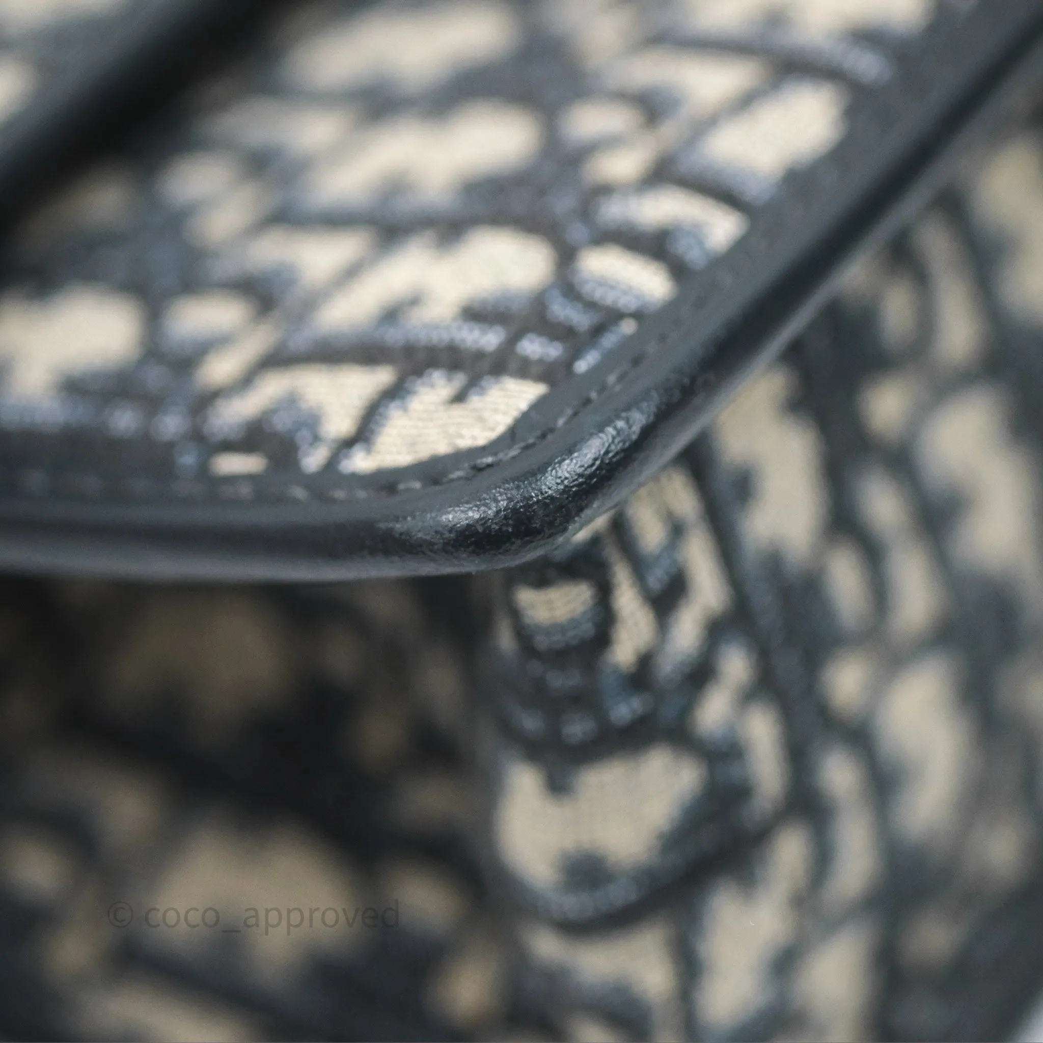Christian Dior 30 Montaigne with Chain Blue Dior Oblique Jacquard