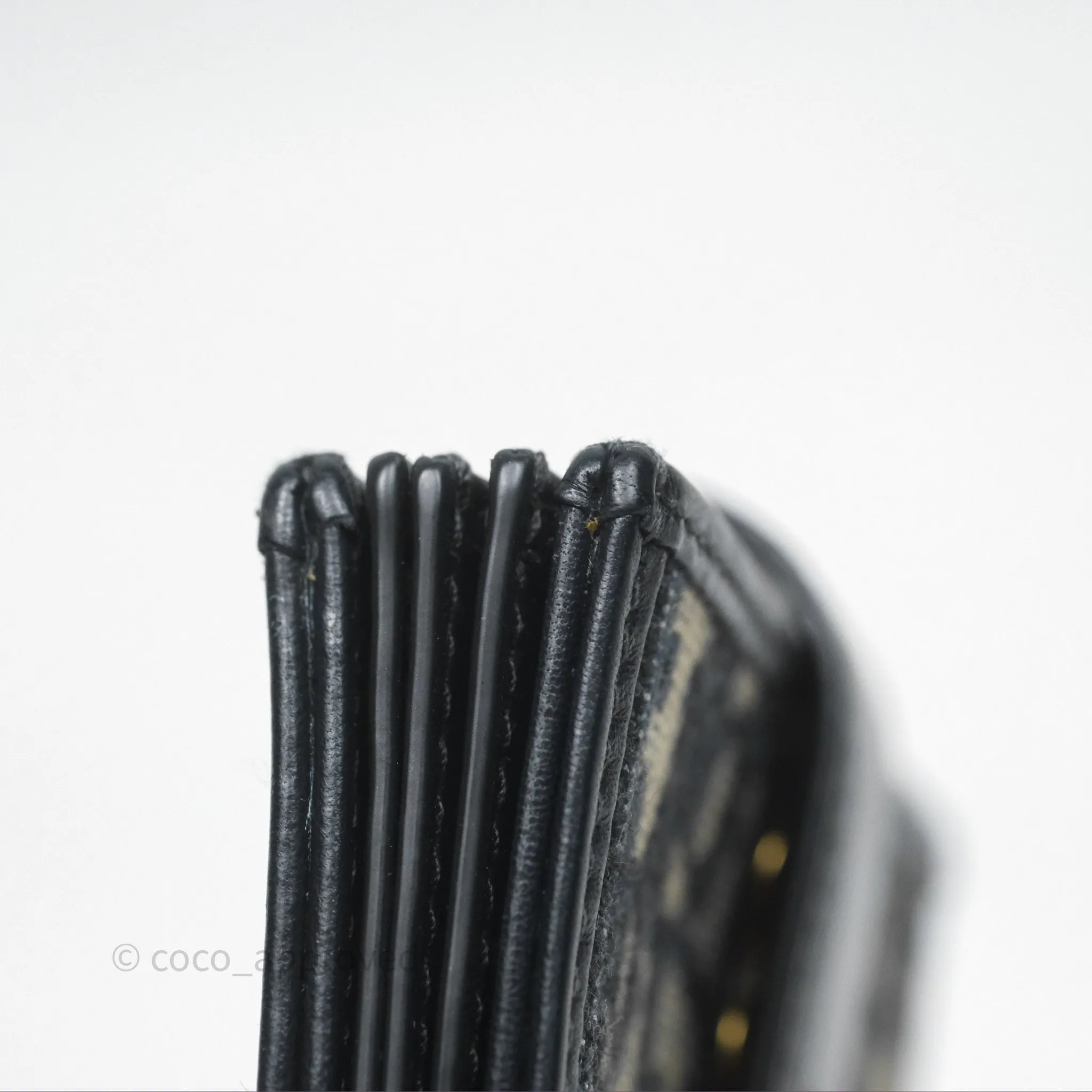 Christian Dior 5-Gusset Card Holder Blue Dior Oblique Jacquard