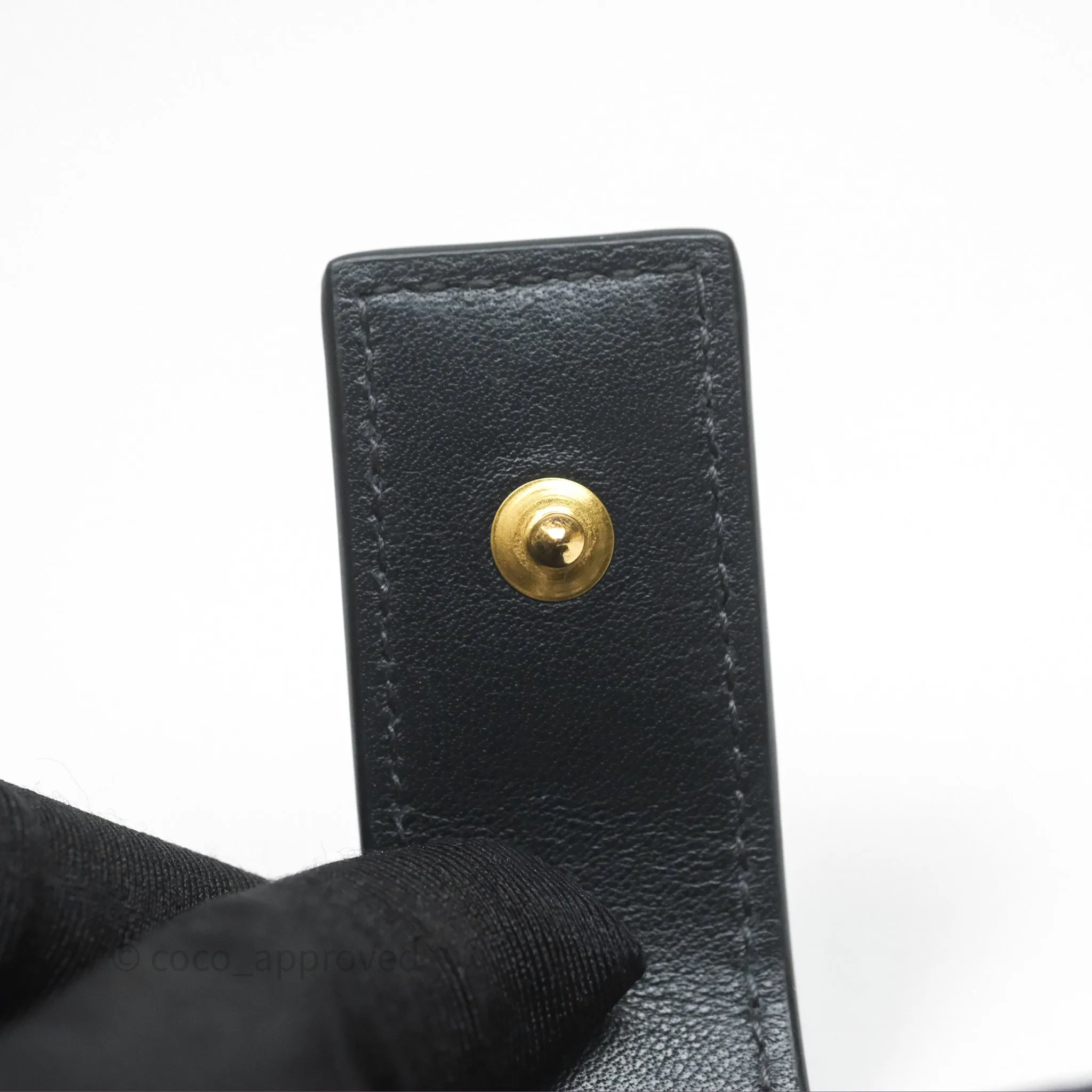 Christian Dior 5-Gusset Card Holder Blue Dior Oblique Jacquard