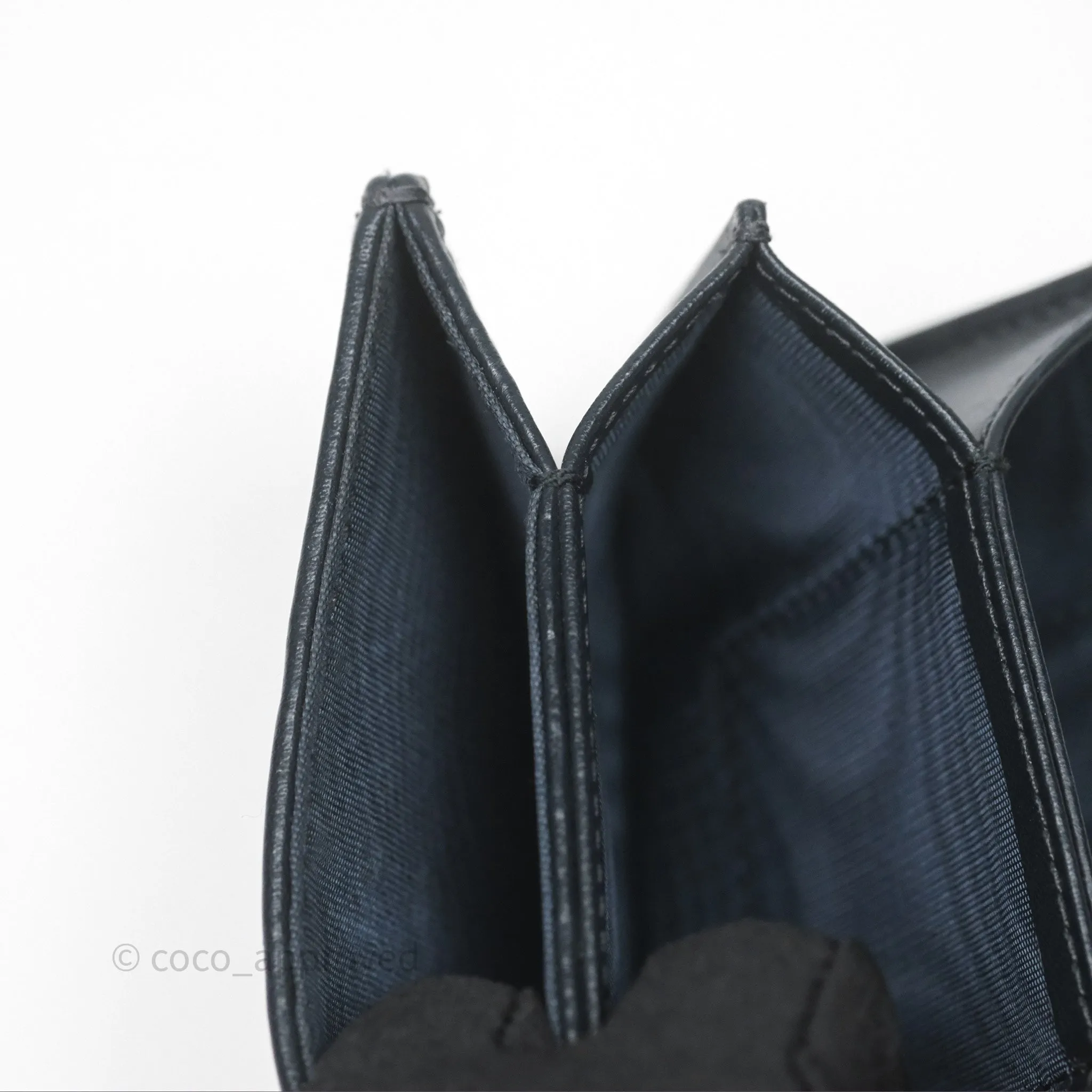 Christian Dior 5-Gusset Card Holder Blue Dior Oblique Jacquard
