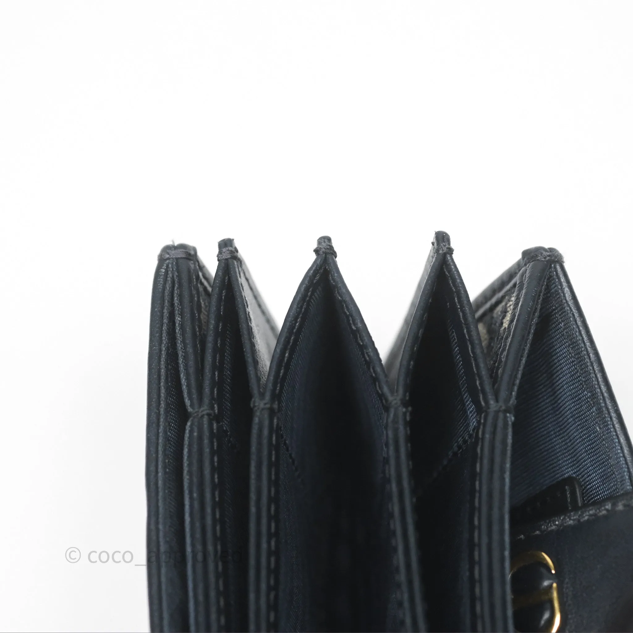 Christian Dior 5-Gusset Card Holder Blue Dior Oblique Jacquard