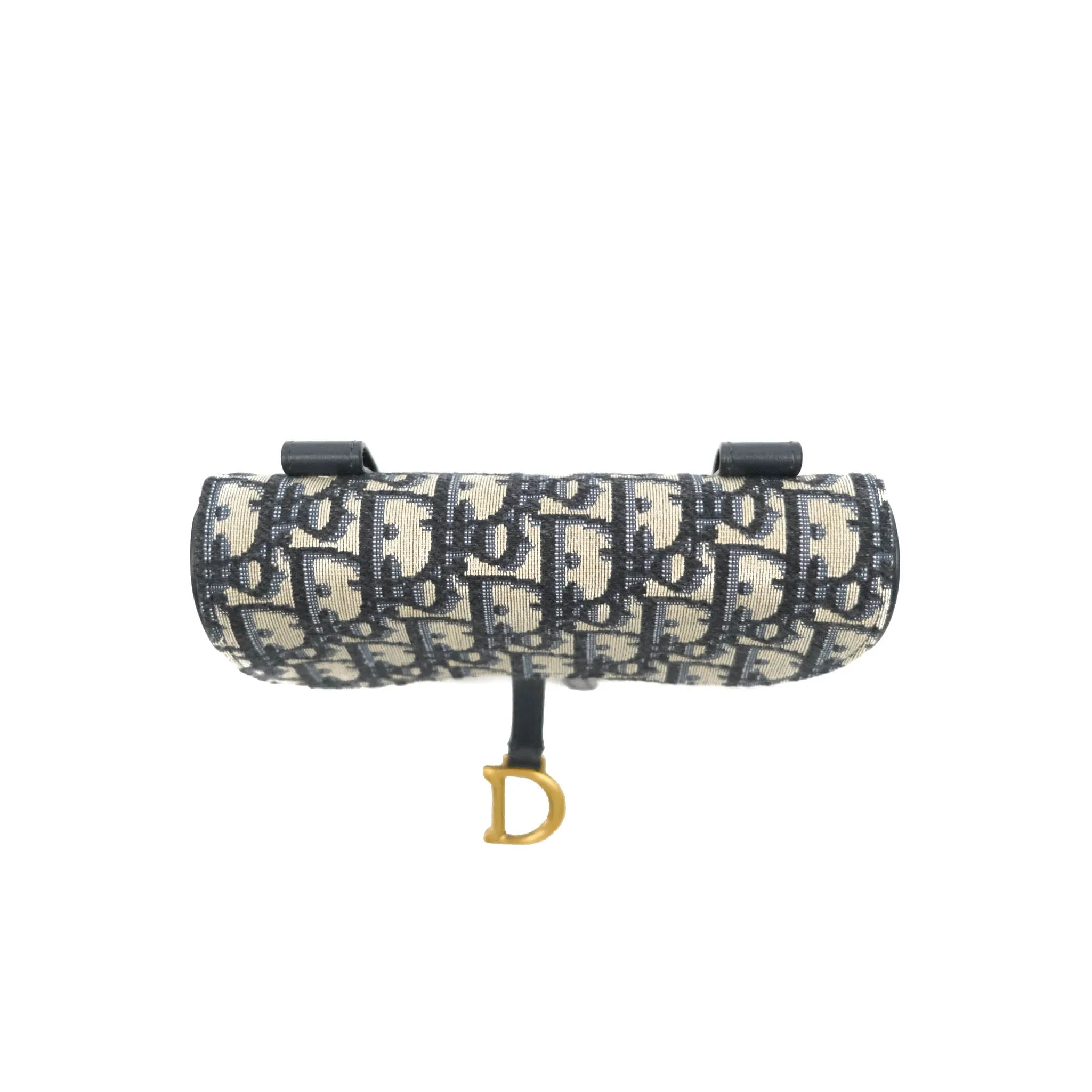 Christian Dior Blue Dior Oblique Jacquard Saddle Belt Pouch