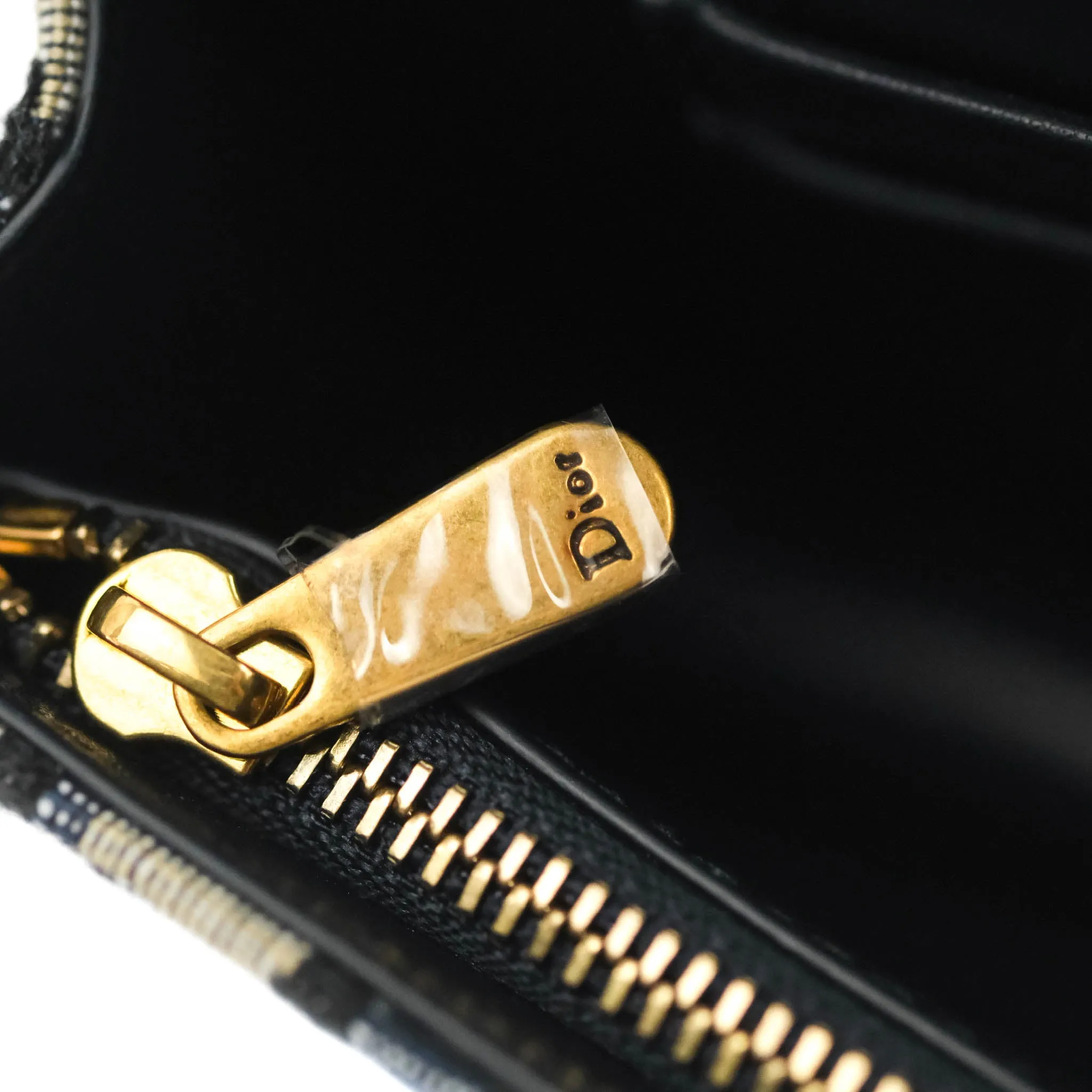 Christian Dior Blue Dior Oblique Jacquard Saddle Belt Pouch