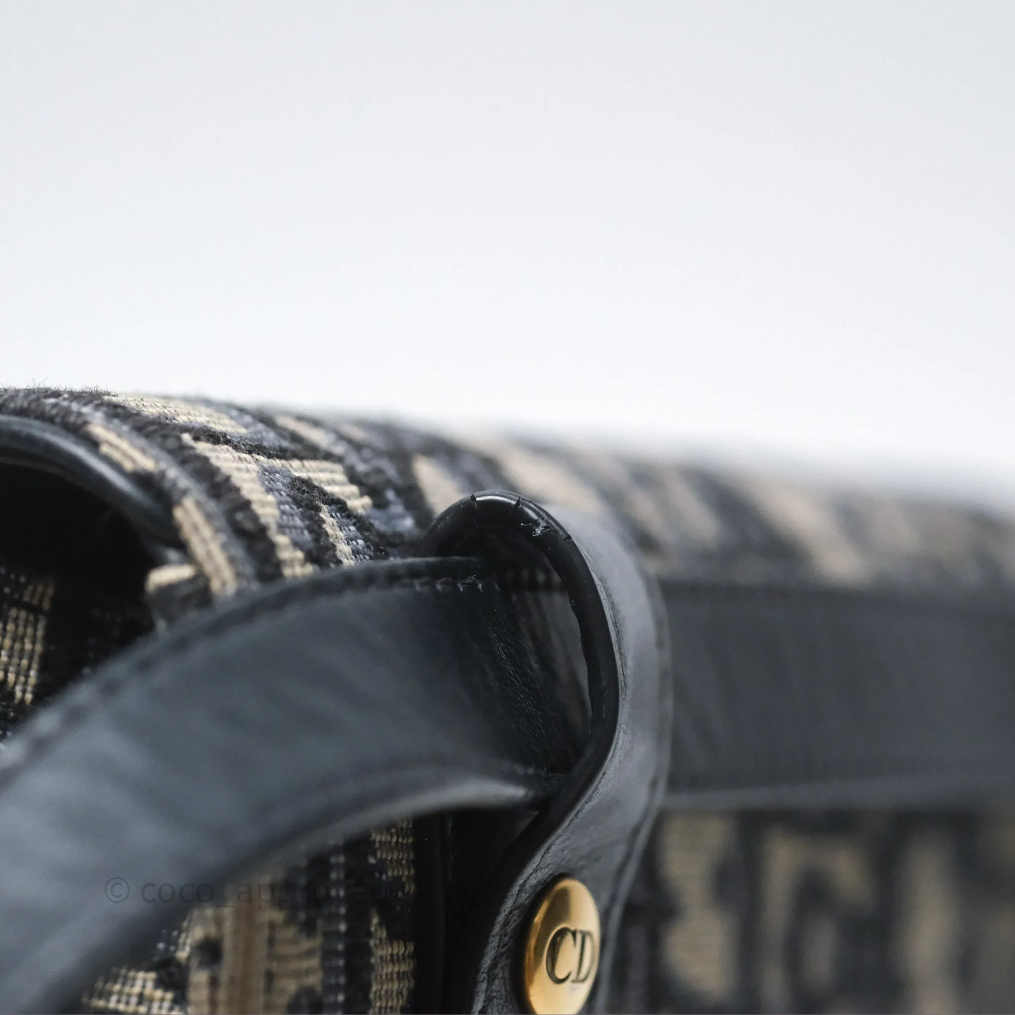 Christian Dior Blue Dior Oblique Jacquard Saddle Belt Pouch