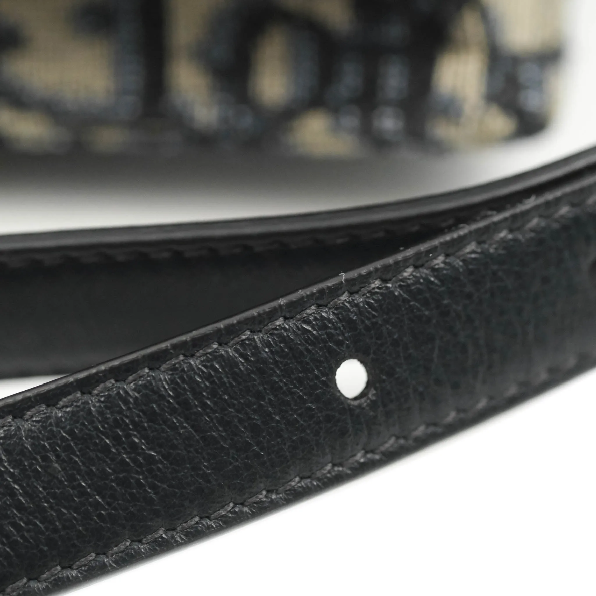 Christian Dior Blue Dior Oblique Jacquard Saddle Belt Pouch