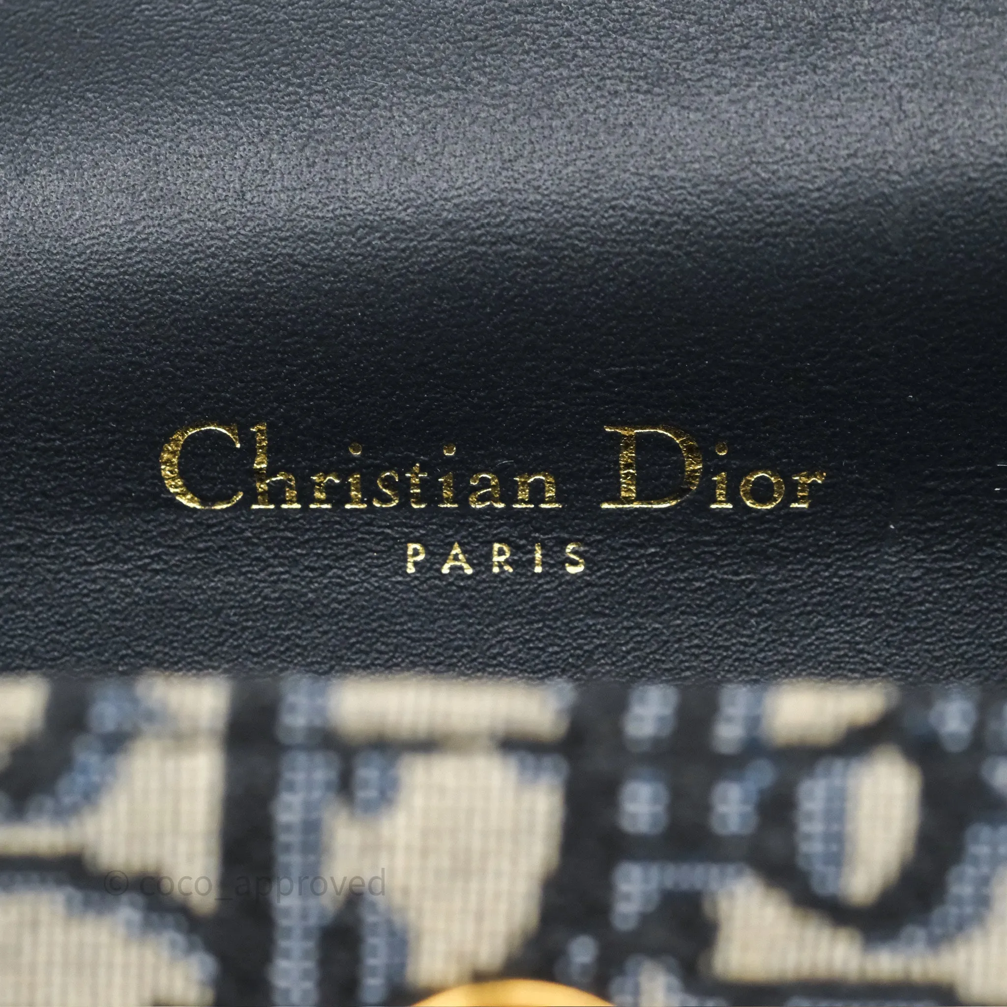 Christian Dior Blue Dior Oblique Jacquard Saddle Belt Pouch