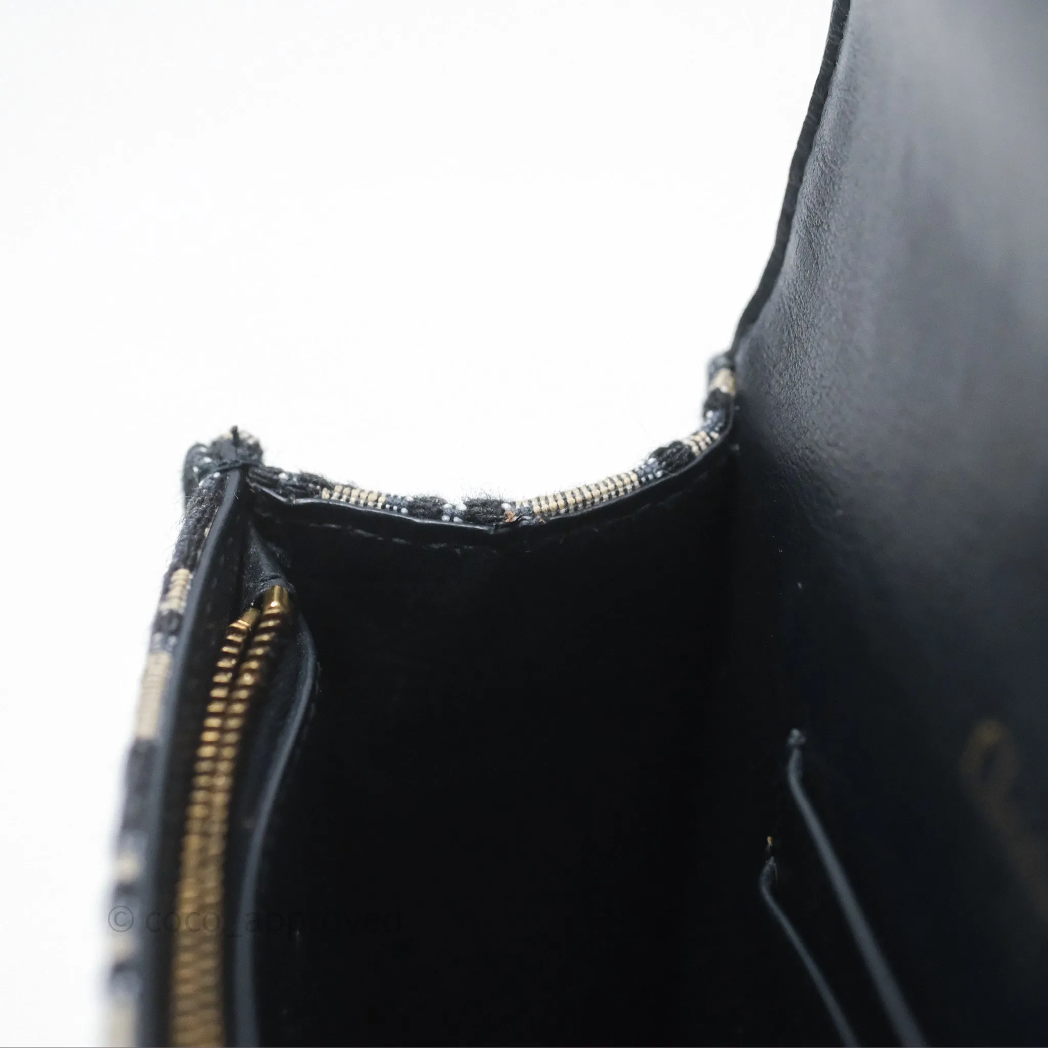 Christian Dior Blue Dior Oblique Jacquard Saddle Belt Pouch