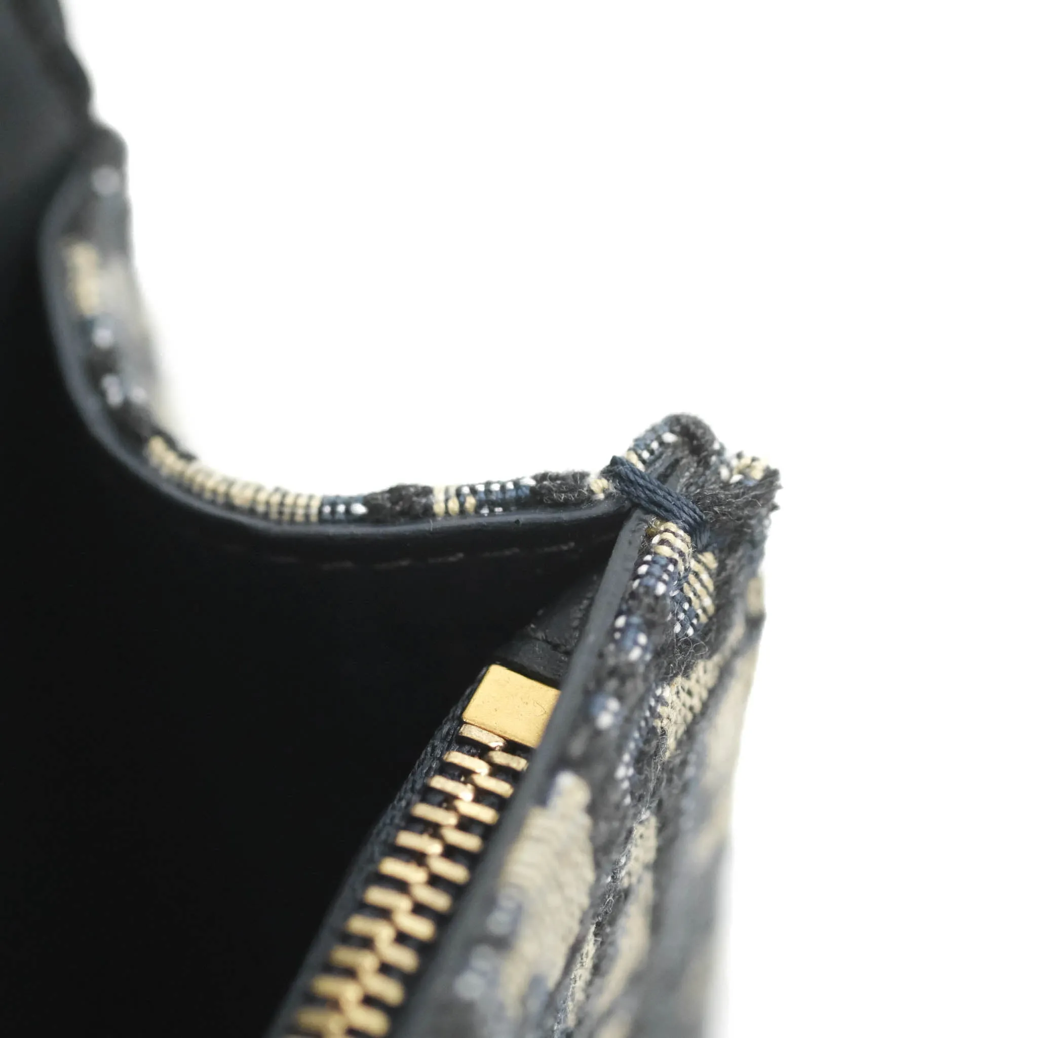 Christian Dior Blue Dior Oblique Jacquard Saddle Belt Pouch