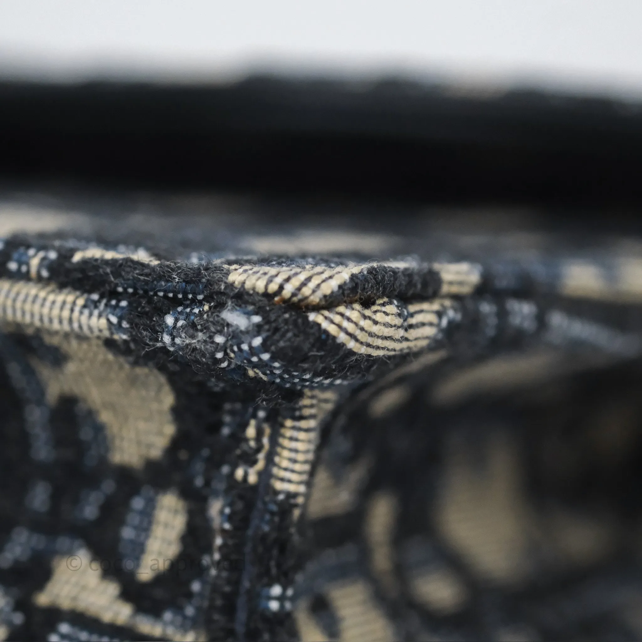 Christian Dior Blue Dior Oblique Jacquard Saddle Belt Pouch
