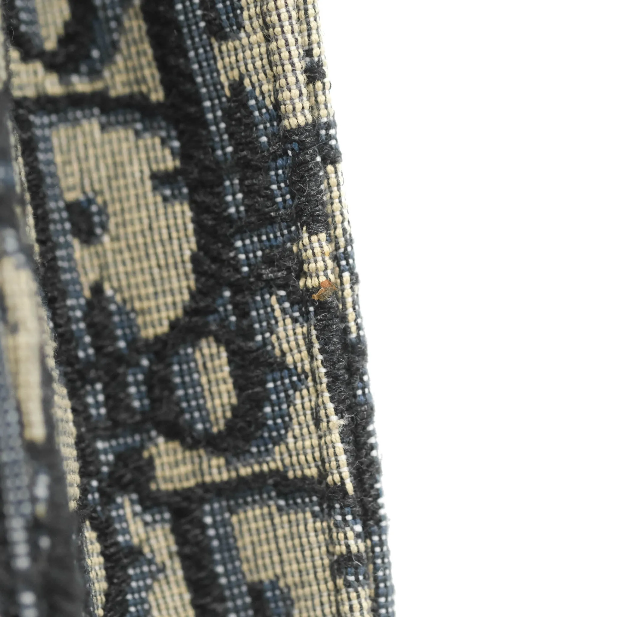 Christian Dior Blue Dior Oblique Jacquard Saddle Belt Pouch