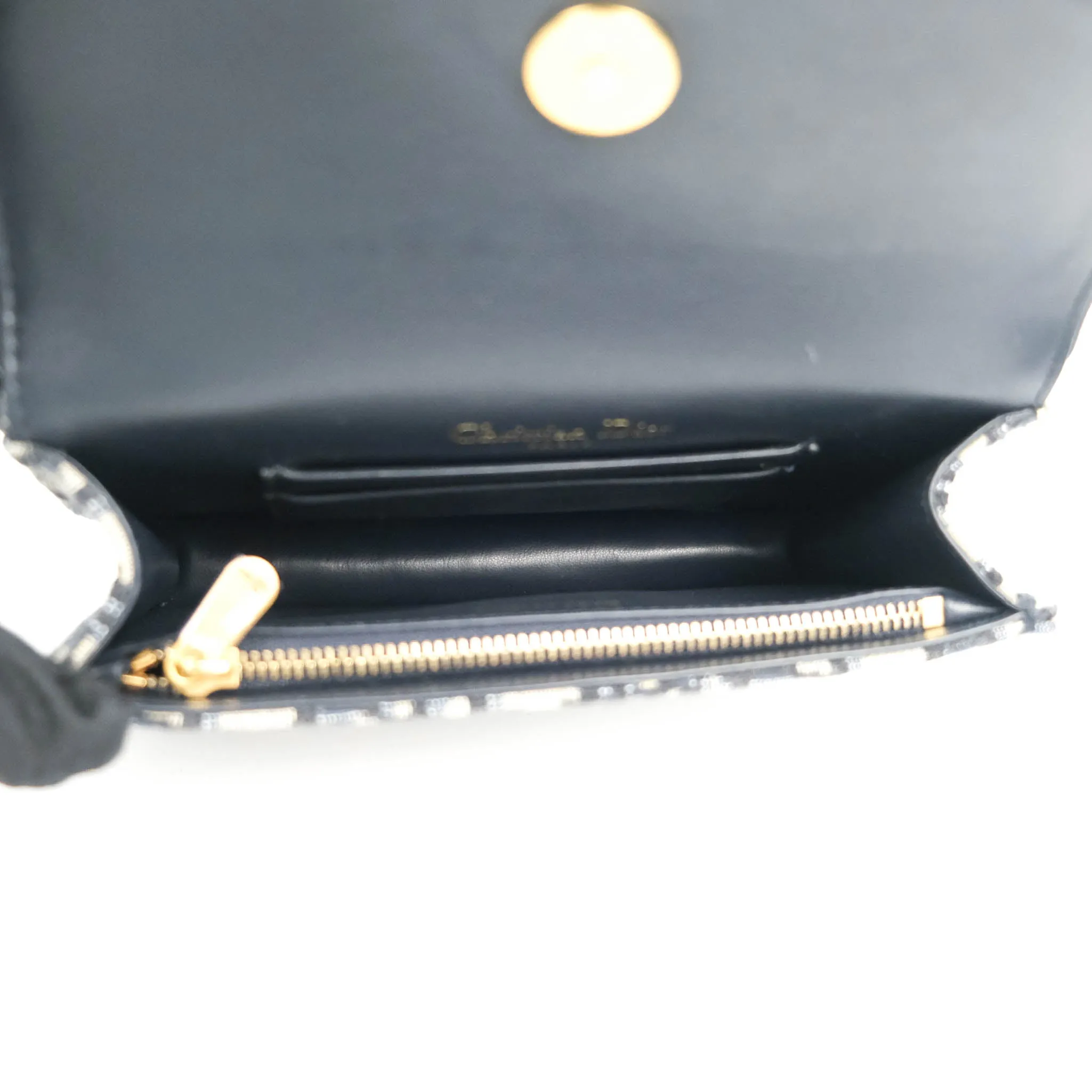 Christian Dior Blue Dior Oblique Jacquard Saddle Belt Pouch