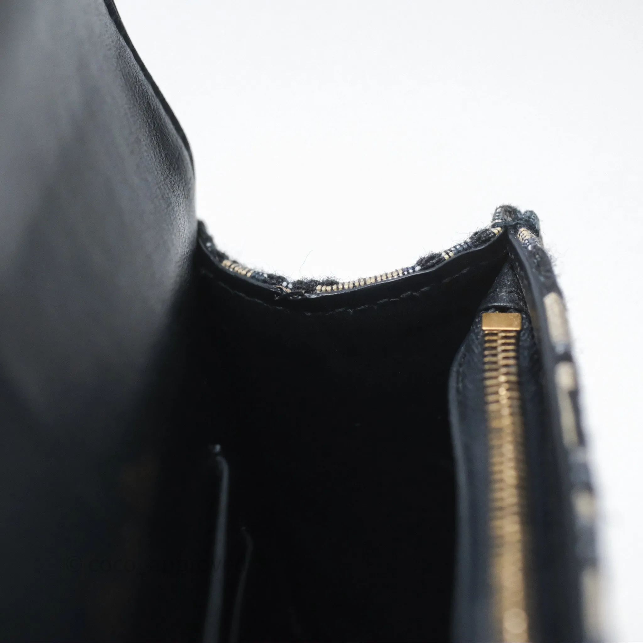 Christian Dior Blue Dior Oblique Jacquard Saddle Belt Pouch