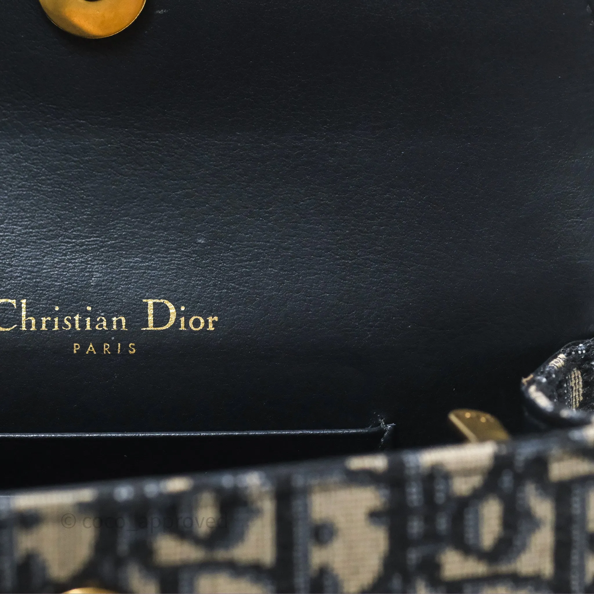 Christian Dior Blue Dior Oblique Jacquard Saddle Belt Pouch