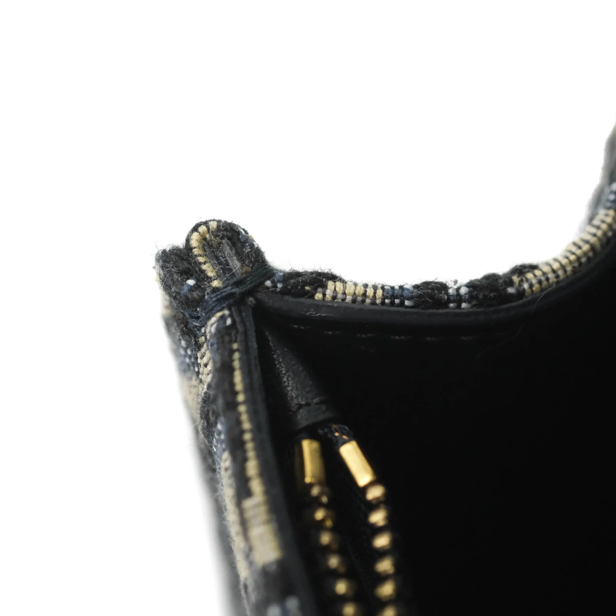 Christian Dior Blue Dior Oblique Jacquard Saddle Belt Pouch